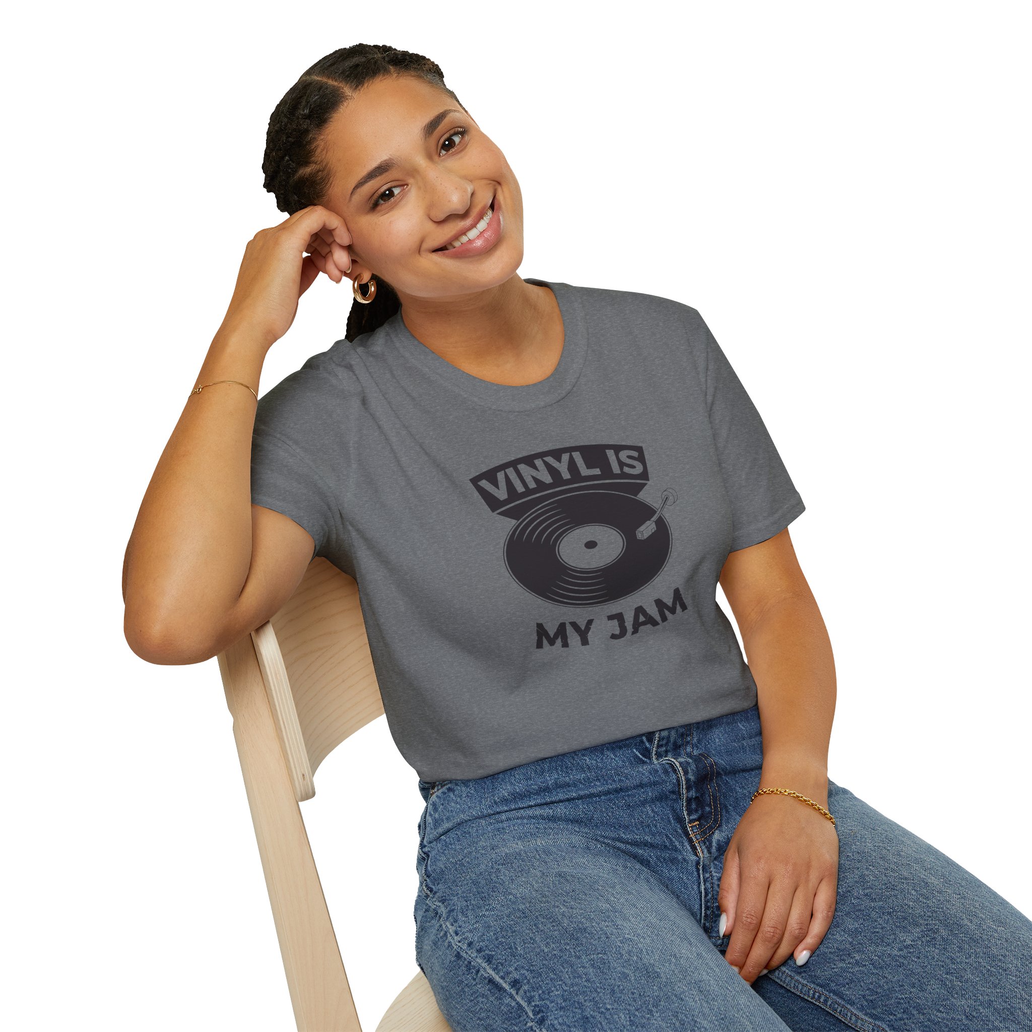 Vinyl Is My Jam T-Shirt — Retro Record Lover Tee - Image 87