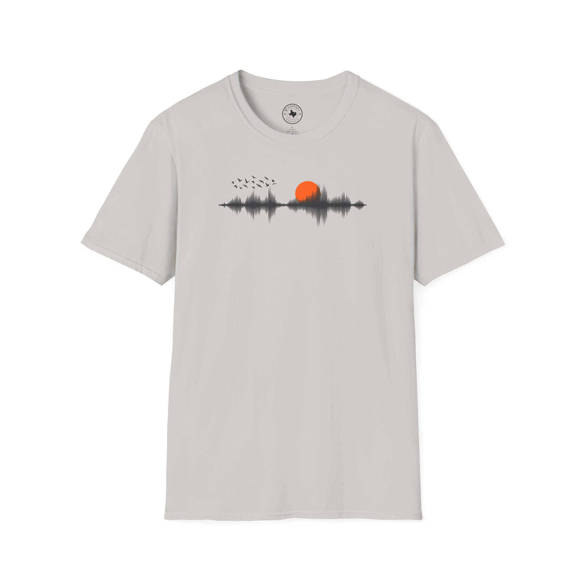 Sunset Soundwave T-Shirt — Minimal Nature Waveform Tee - Image 25