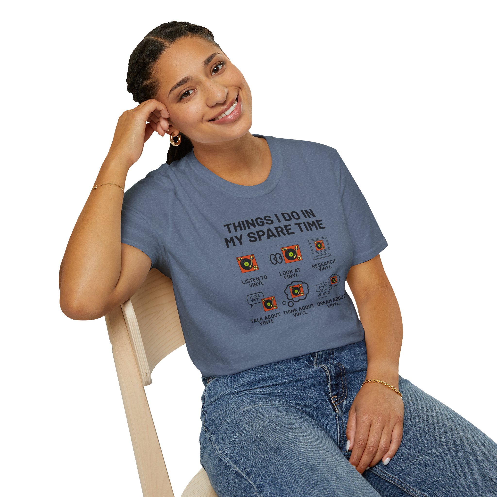 Things I Do In My Spare Time T-Shirt — Funny Hobbies Graphic Tee - Image 96