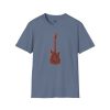 Electric Guitar Graphic T‑Shirt — Red Pattern Rock Music Tee - Thumbnail Image 111