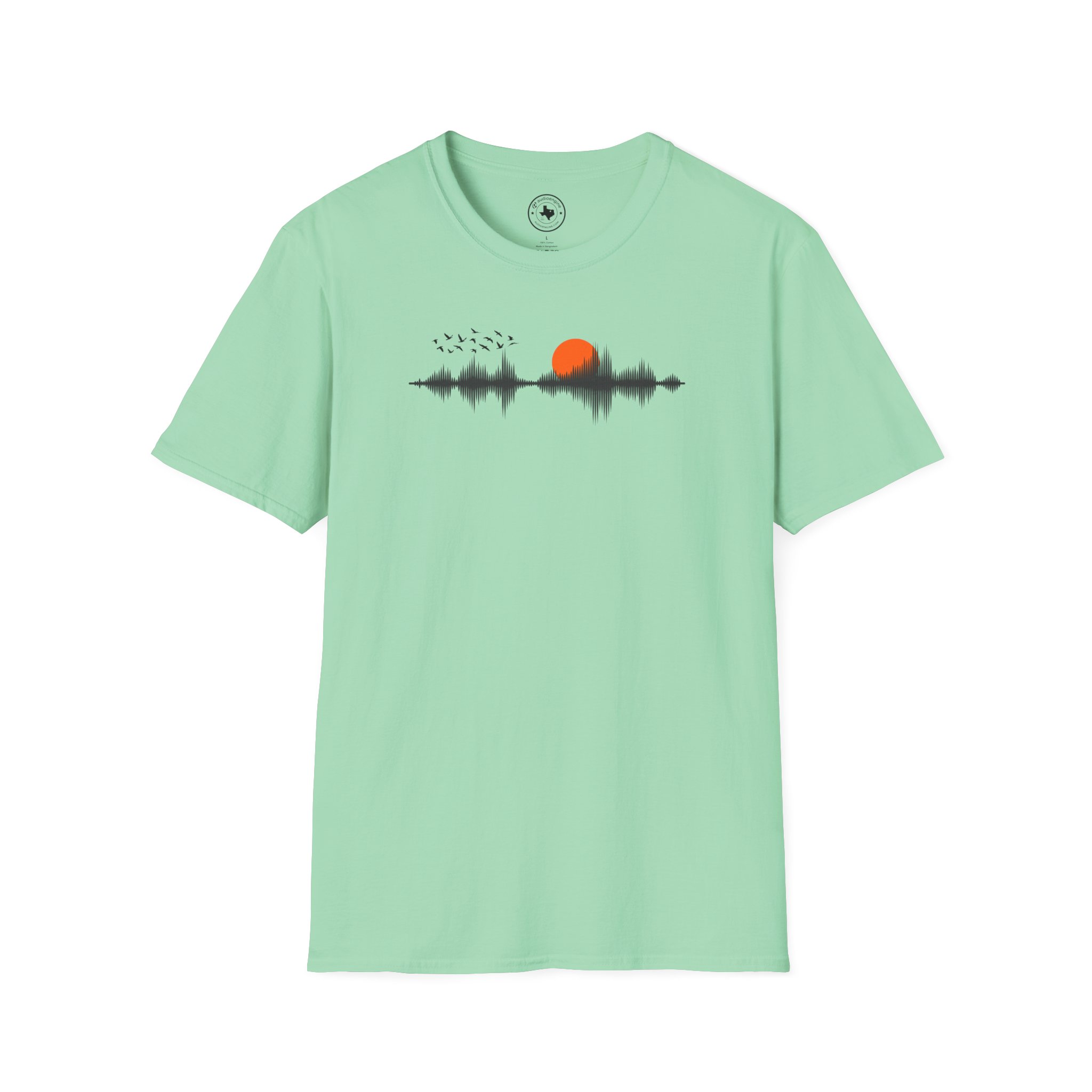 Sunset Soundwave T-Shirt — Minimal Nature Waveform Tee - Image 73