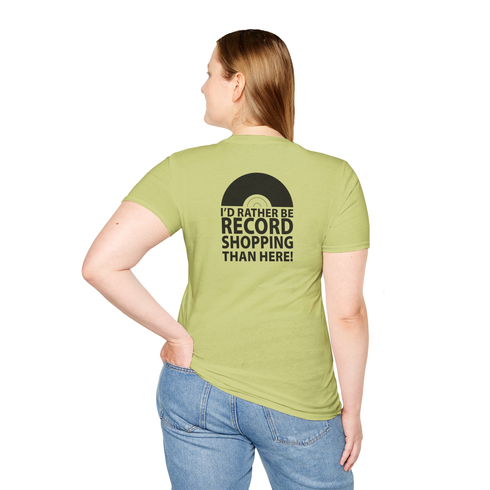 Record Shopping T‑Shirt — “I’d Rather Be Record Shopping Than Here!” Vinyl Lover Tee - Image 47