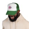 Soundwave Trucker Cap — Pink Gradient Audio Logo Mesh Hat - Thumbnail Image 5