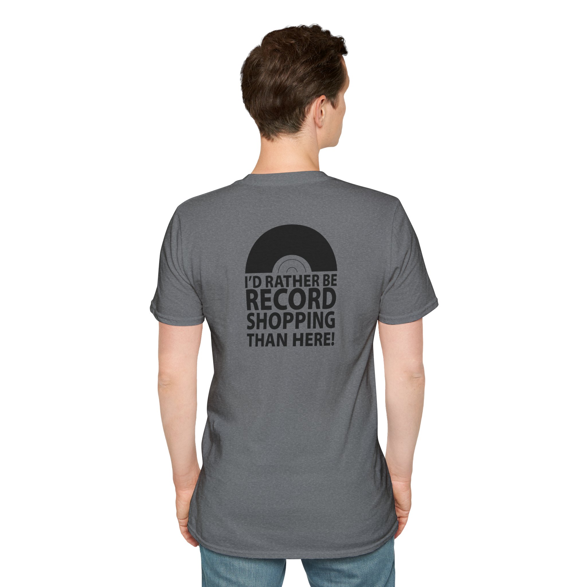 Record Shopping T‑Shirt — “I’d Rather Be Record Shopping Than Here!” Vinyl Lover Tee - Image 60