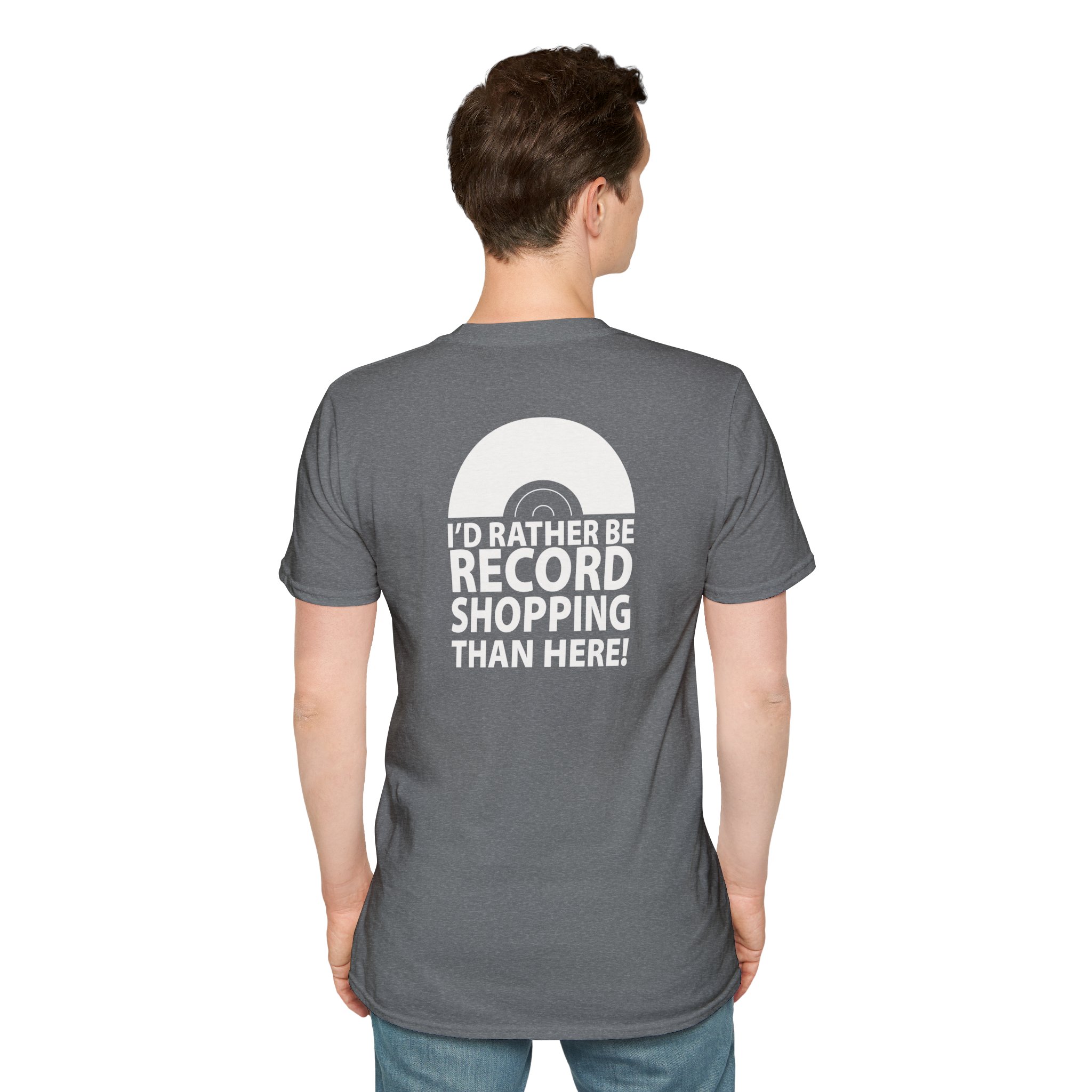 Record Shopping T‑Shirt — “I’d Rather Be Record Shopping Than Here!” Vinyl Lover Tee - Image 42