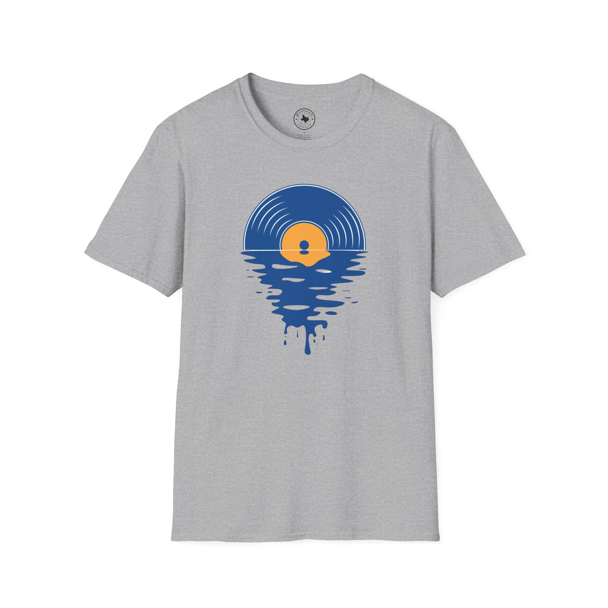 Sunset Vinyl Record T‑Shirt — Retro Music Lake Graphic Tee - Image 56