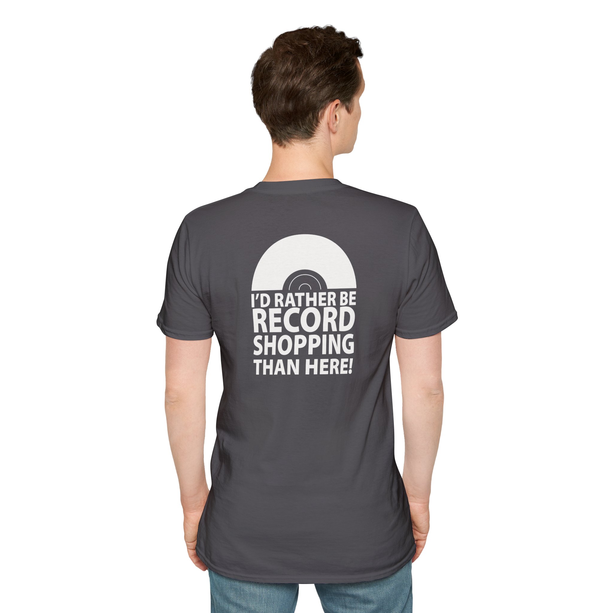 Record Shopping T‑Shirt — “I’d Rather Be Record Shopping Than Here!” Vinyl Lover Tee - Image 60