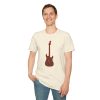 Electric Guitar Graphic T-Shirt — Red Psychedelic Music Tee - Thumbnail Image 60