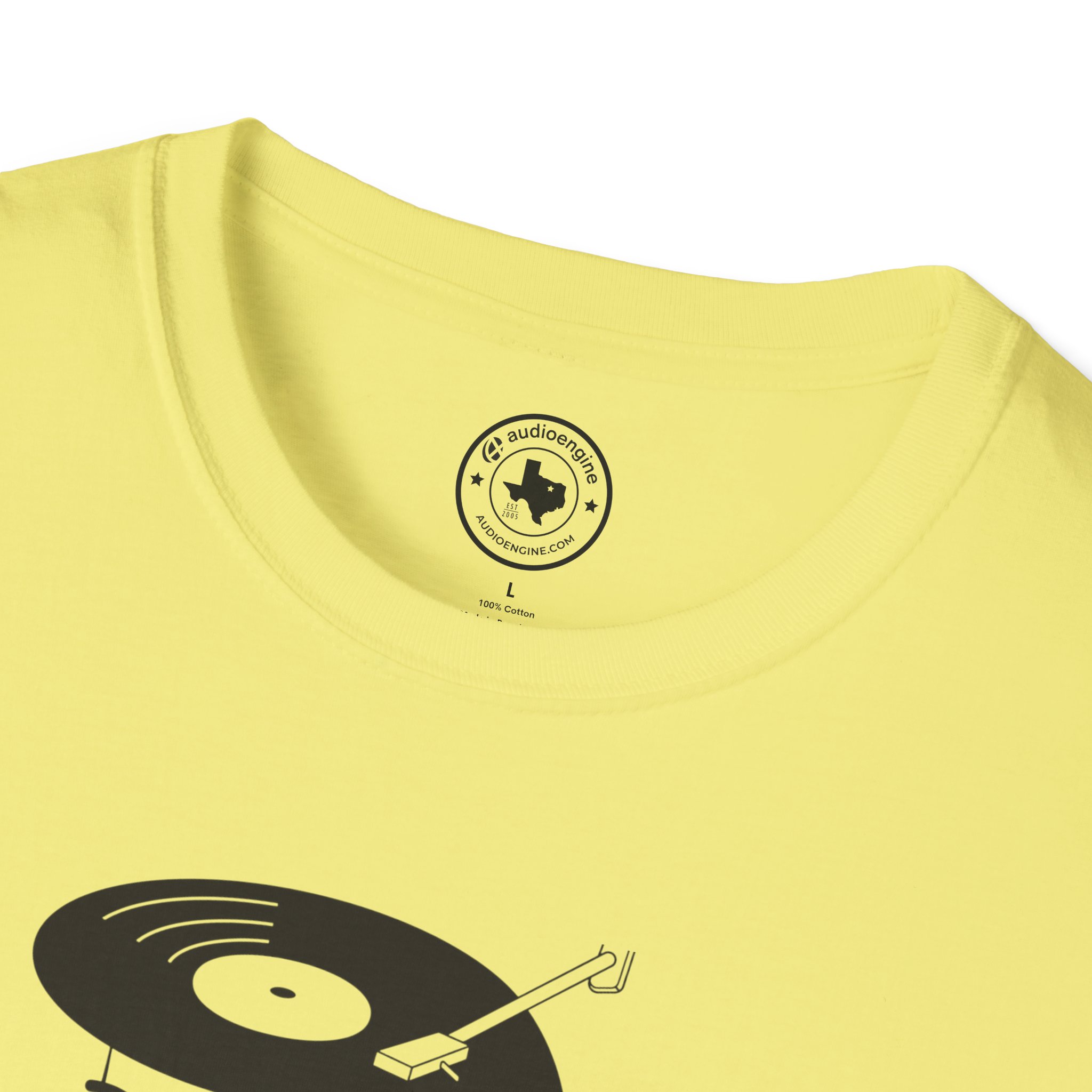 Retro Vinyl Head Illustration T-Shirt - Image 51