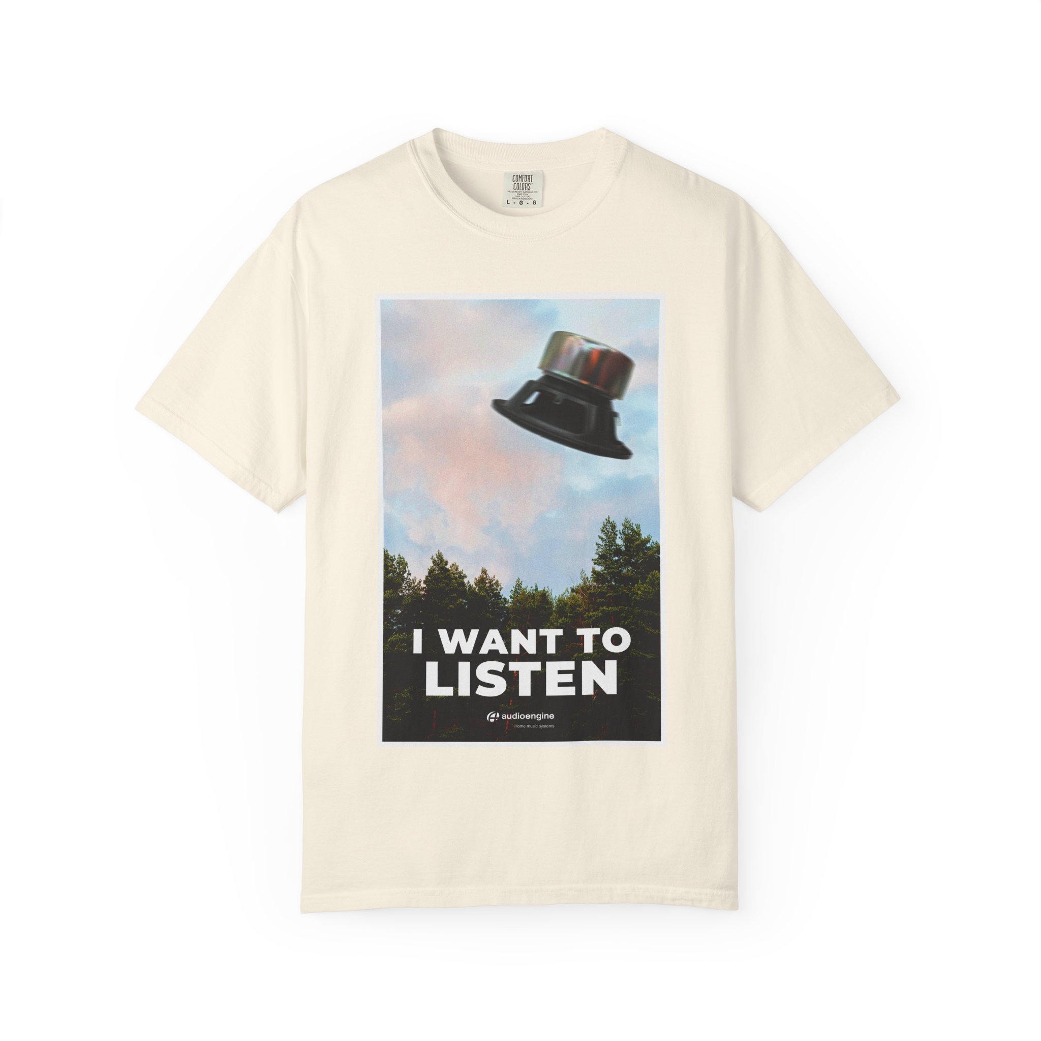 I Want to Listen Graphic Tee - Image 1