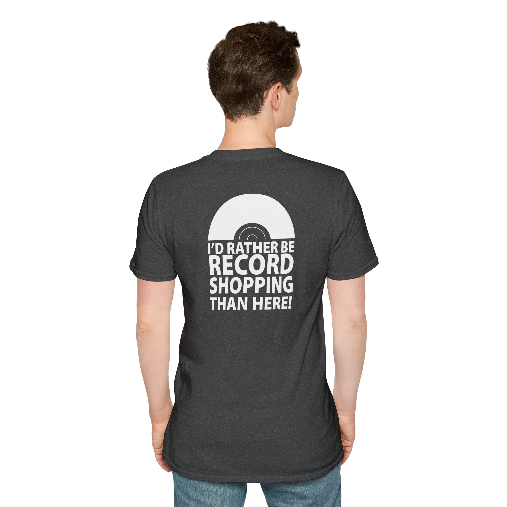 Record Shopping T‑Shirt — “I’d Rather Be Record Shopping Than Here!” Vinyl Lover Tee - Image 131