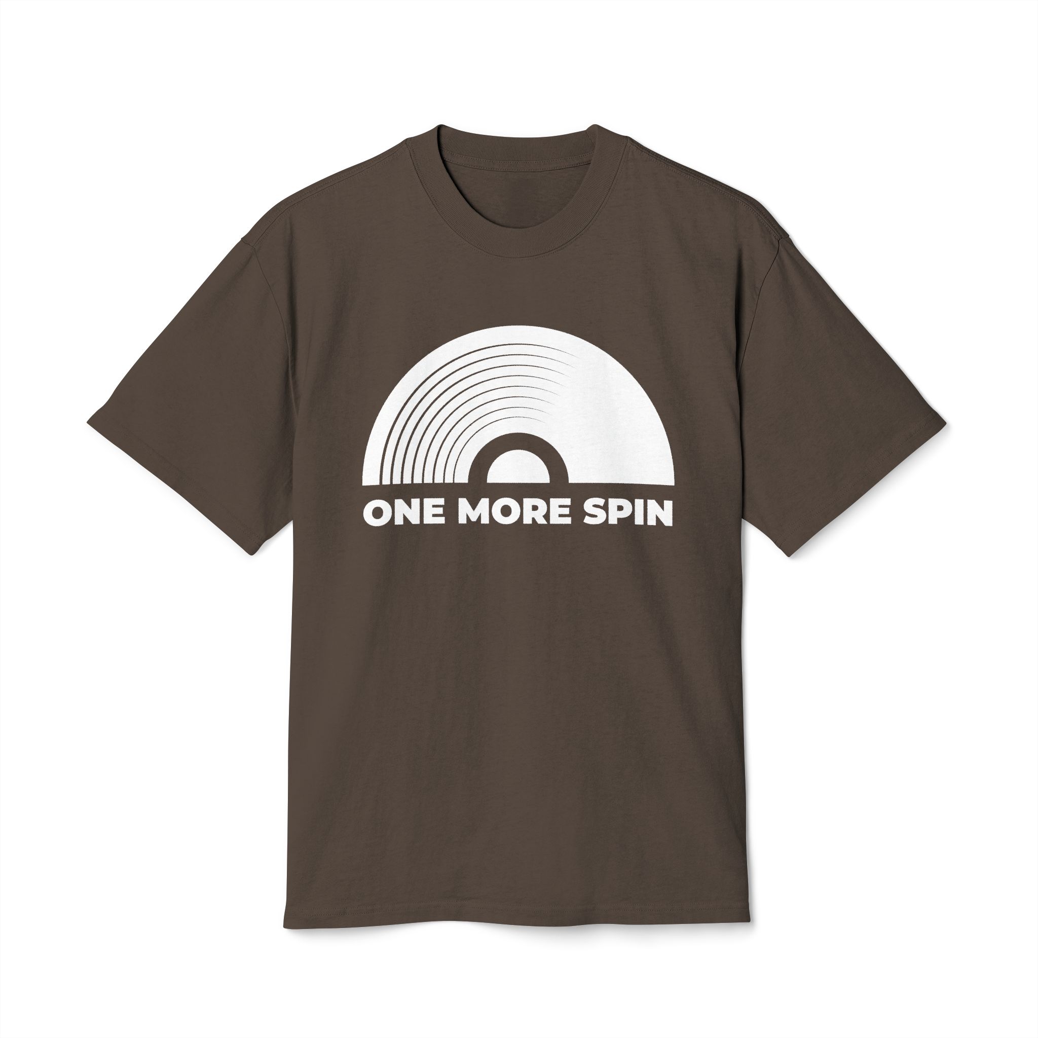 Retro Music Vibe Unisex Heavy Faded Tee - 'One More Spin' - Image 17