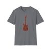 Electric Guitar Graphic T-Shirt — Red Psychedelic Music Tee - Thumbnail Image 64