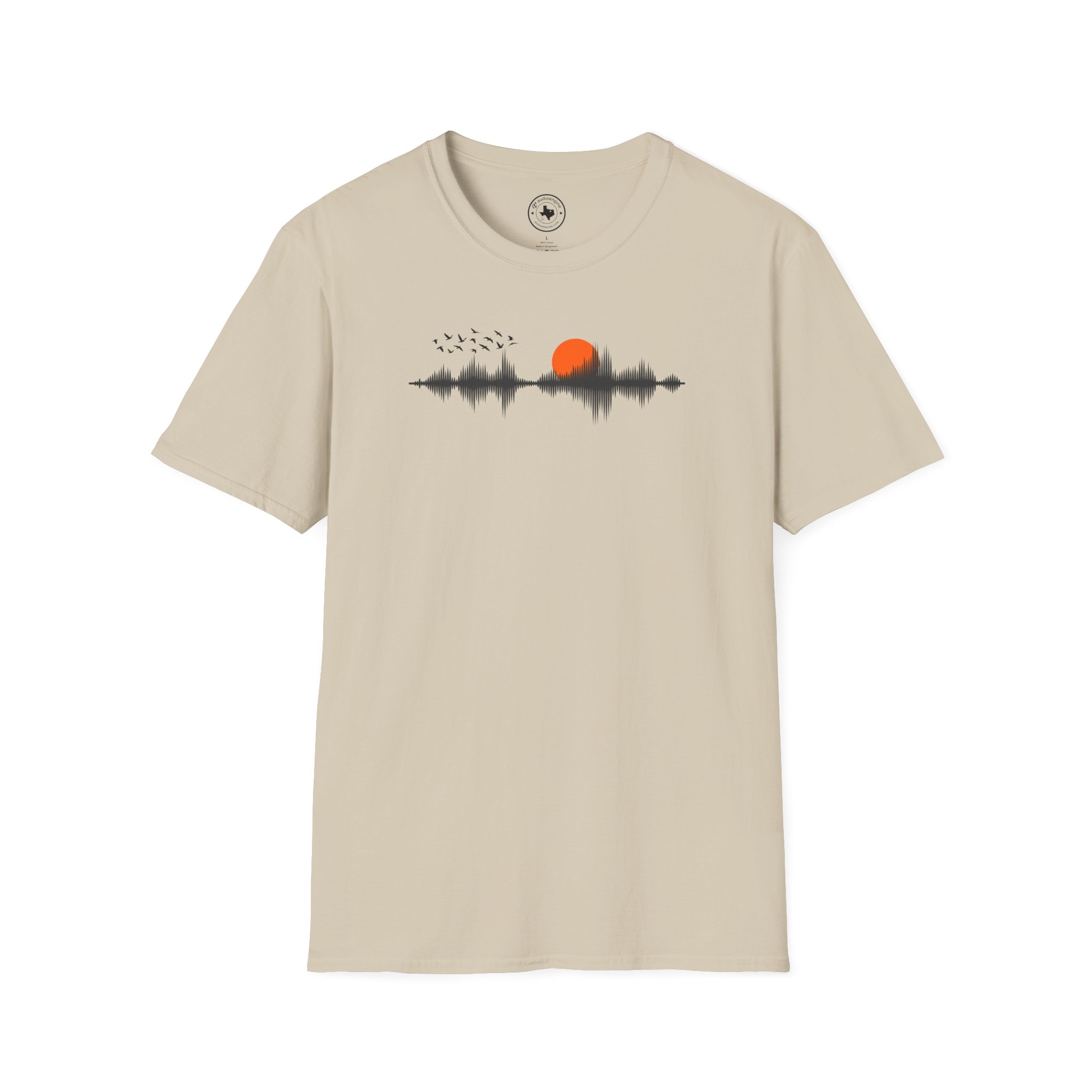 Sunset Soundwave T-Shirt — Minimal Nature Waveform Tee - Image 17