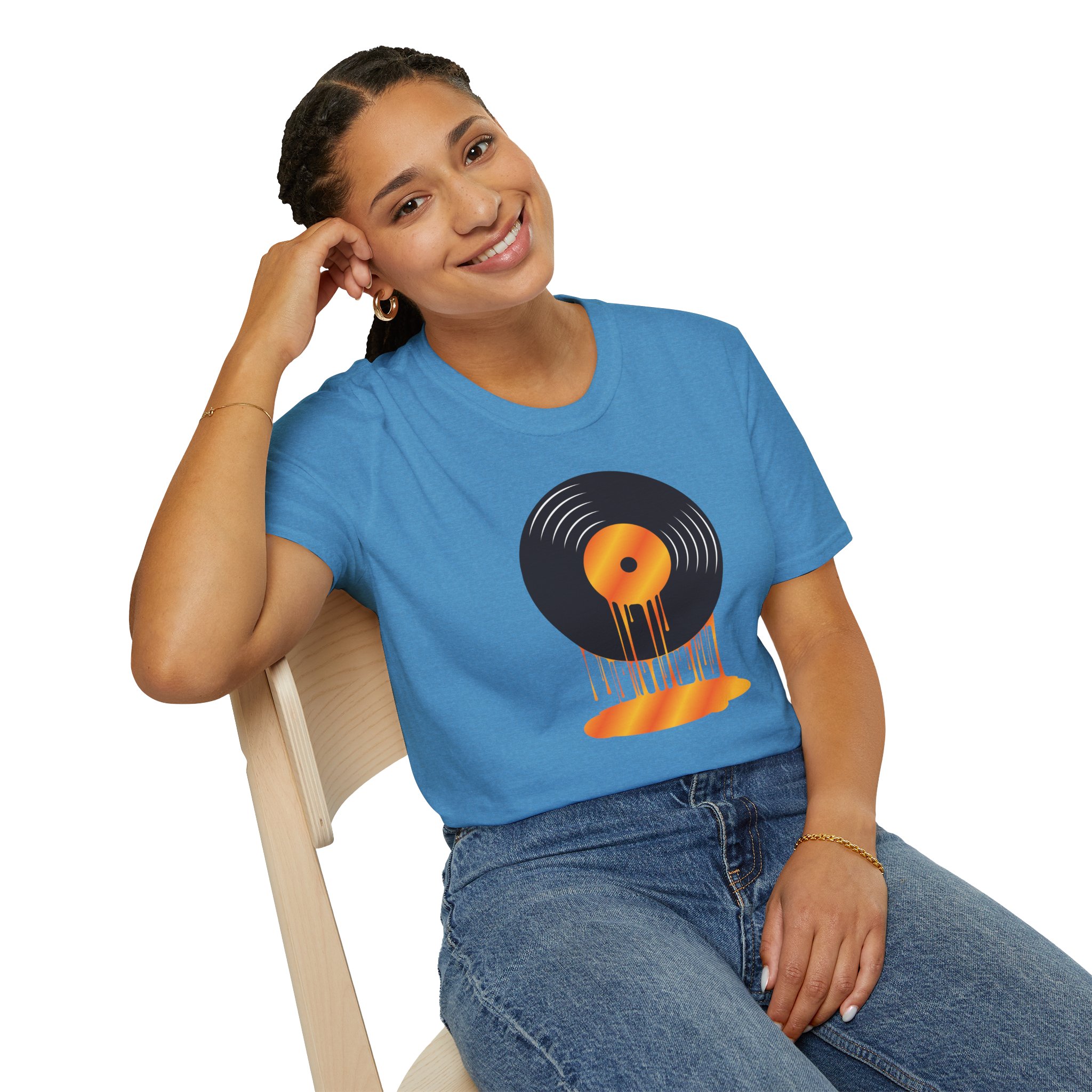 Melting Vinyl Record T-Shirt – Retro Music Tee - Image 71
