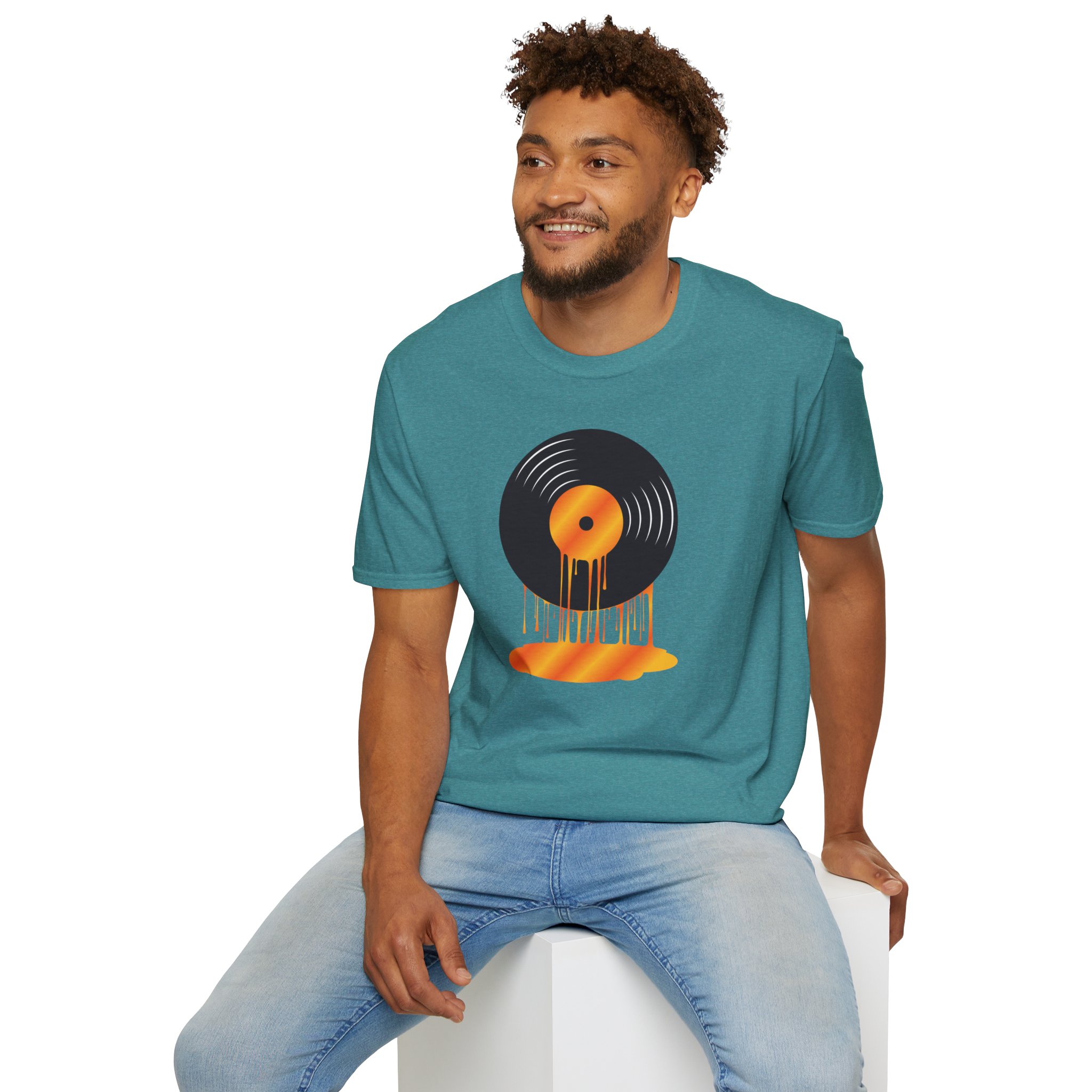 Melting Vinyl Record T-Shirt – Retro Music Tee - Image 61