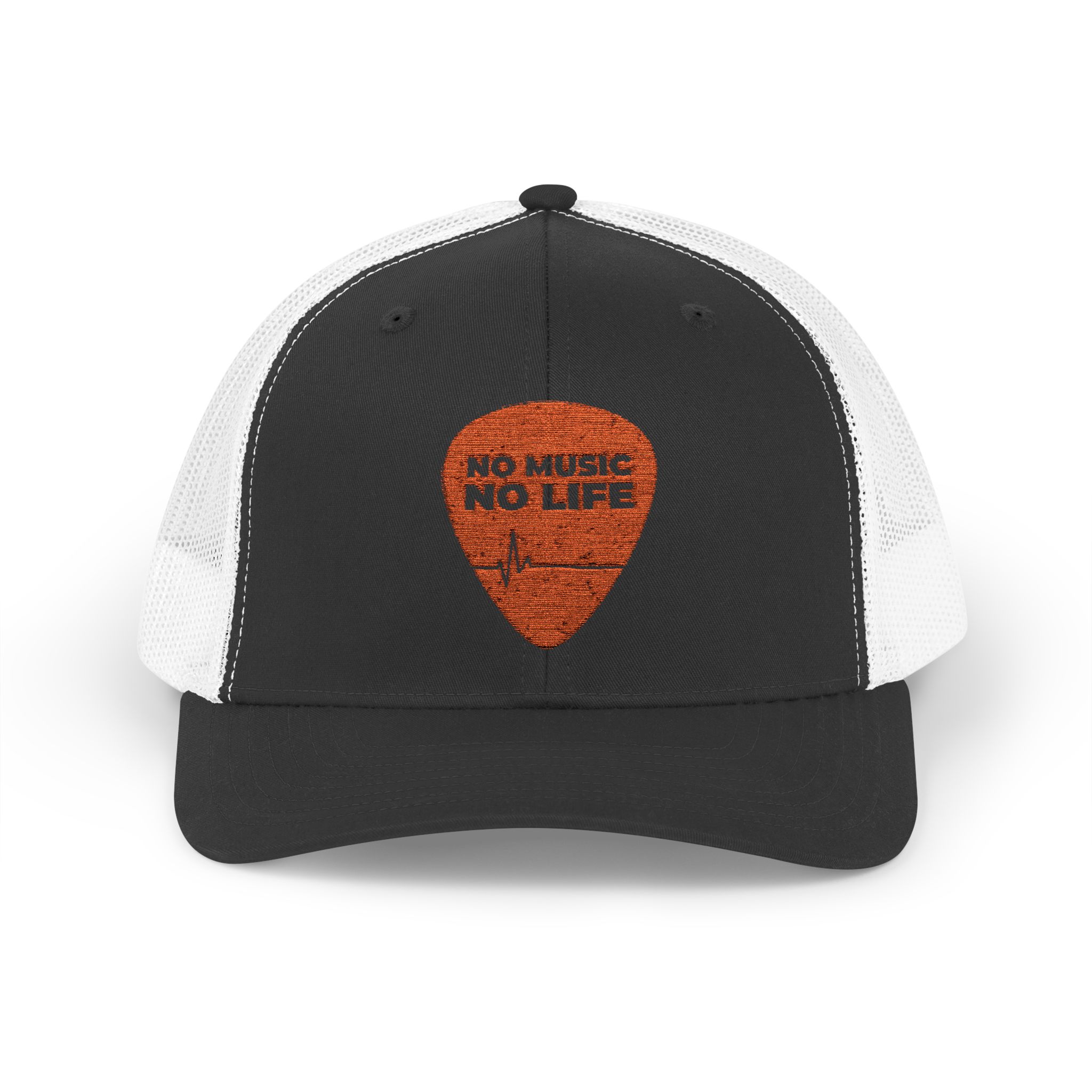 Music Lover Snapback Trucker Cap - 'No Music No Life' - Image 1