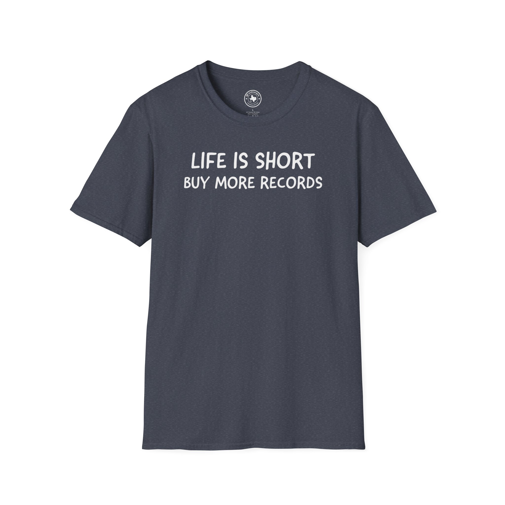 Life Is Short Buy More Records T-Shirt — Vinyl Lover Tee - Image 73