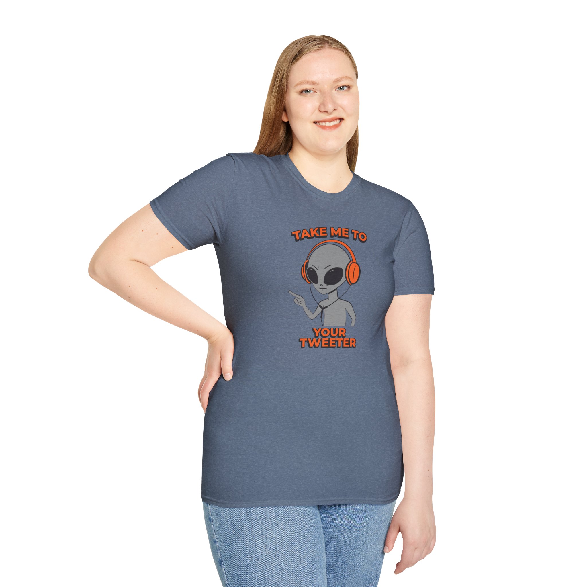 Alien DJ T-Shirt — "Take Me To Your Tweeter" Graphic Tee - Image 60