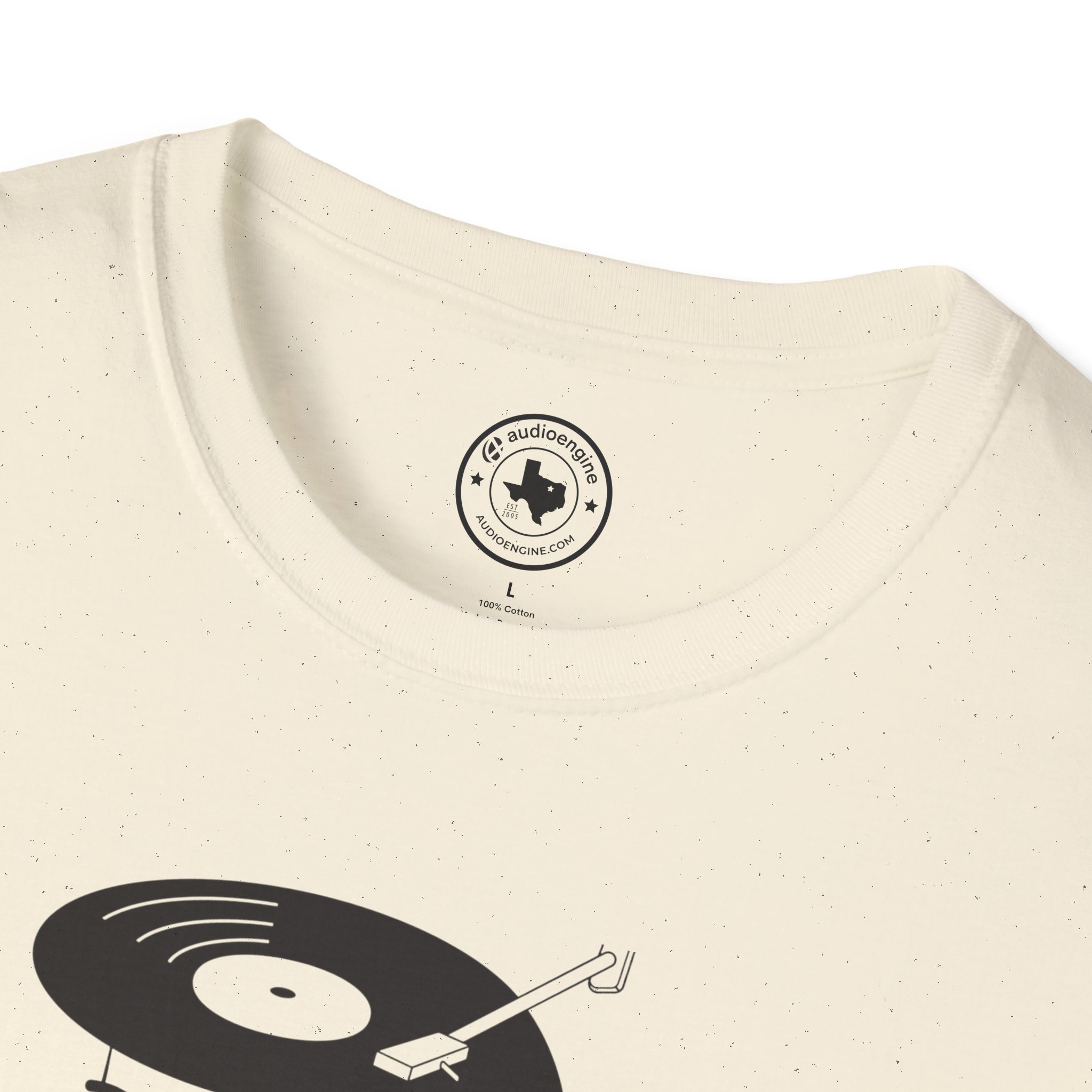 Retro Vinyl Head Illustration T-Shirt - Image 43