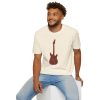 Electric Guitar Graphic T-Shirt — Red Psychedelic Music Tee - Thumbnail Image 62