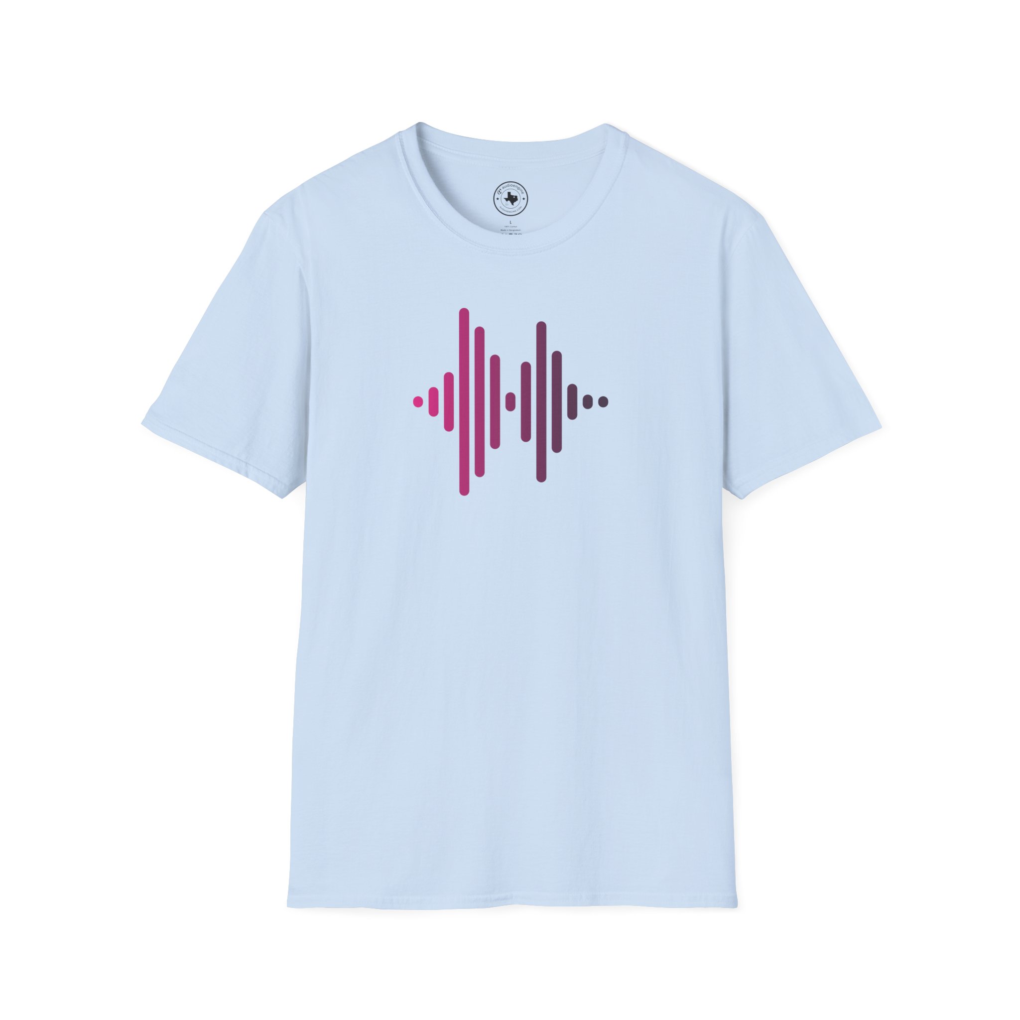 Audio Waveform Graphic Tee — Gradient Soundwave T-Shirt - Image 2