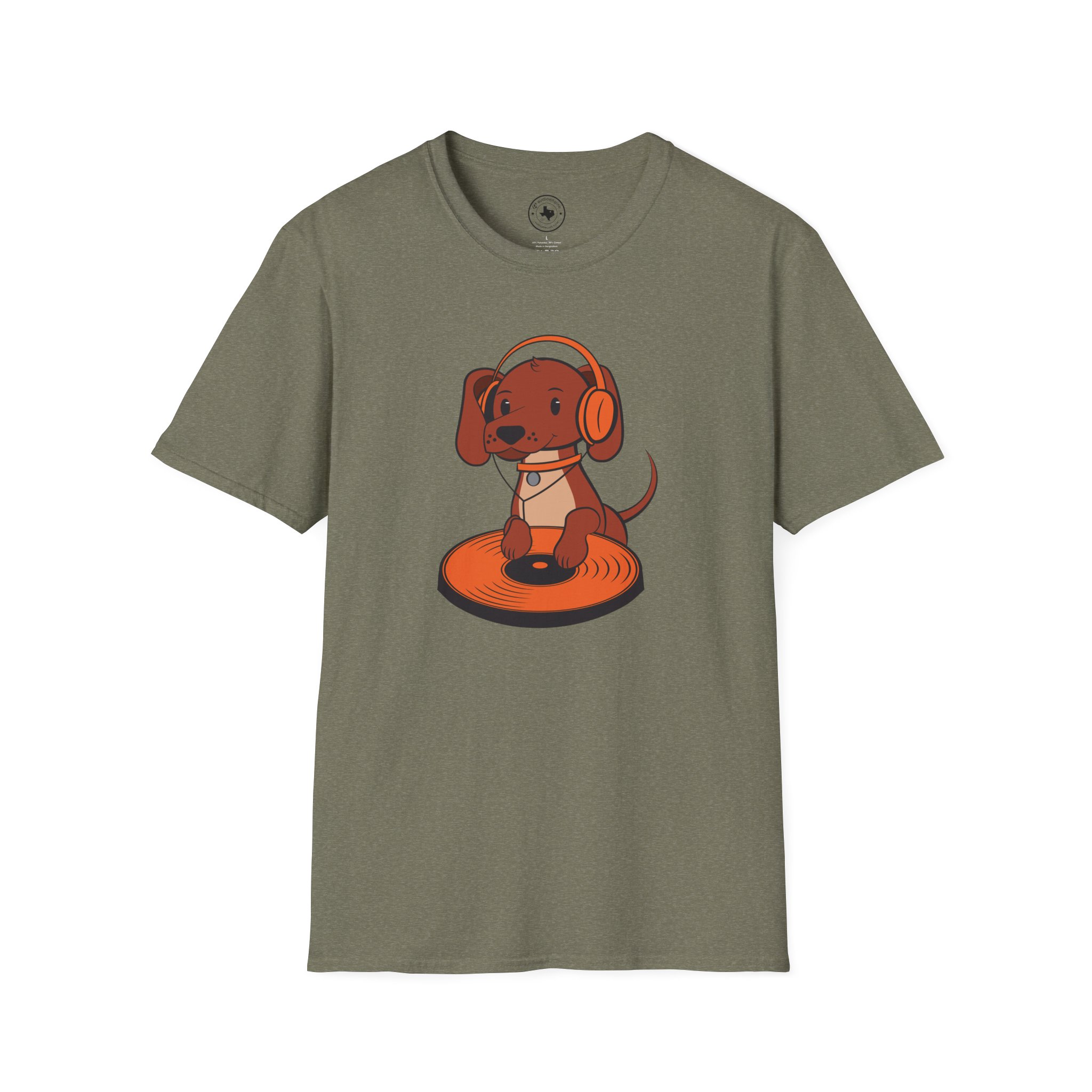 DJ Dachshund Tee — Cute Dog with Headphones Graphic T-Shirt - Image 2