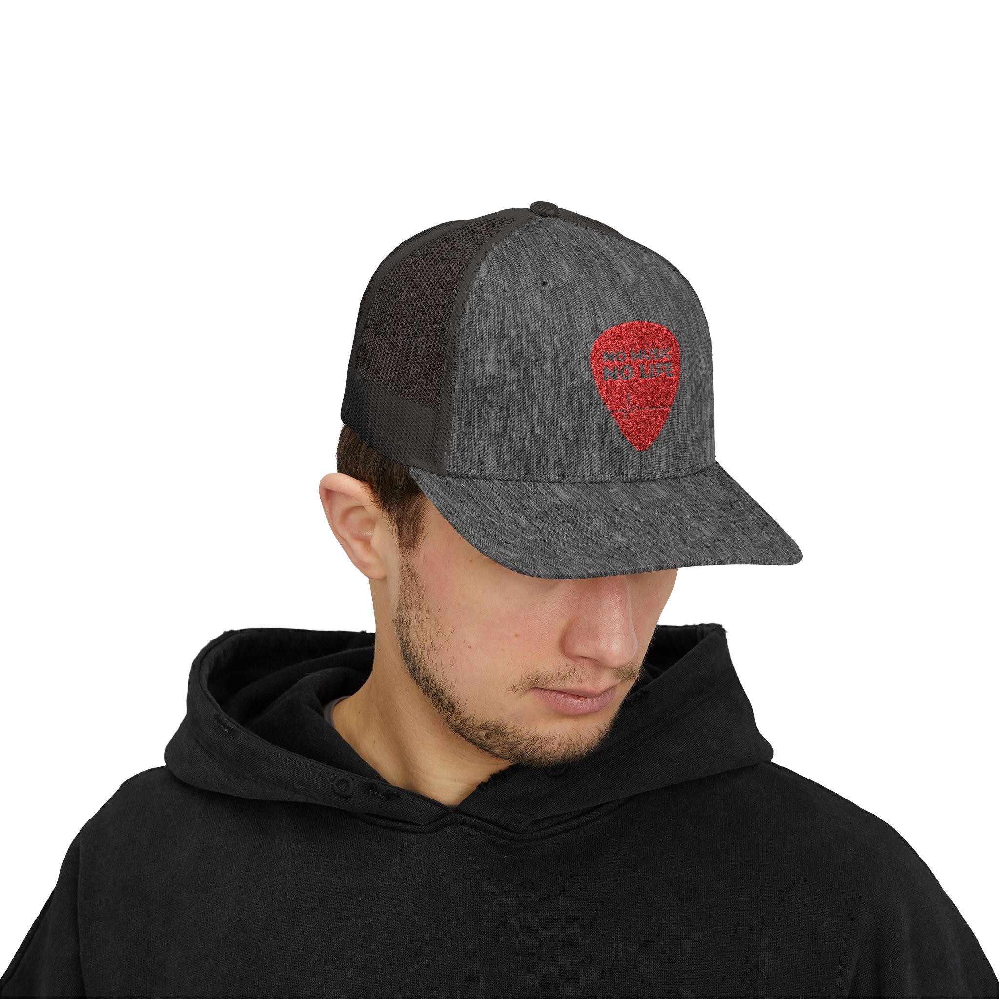 No Music No Life Snapback Trucker Cap - Image 39