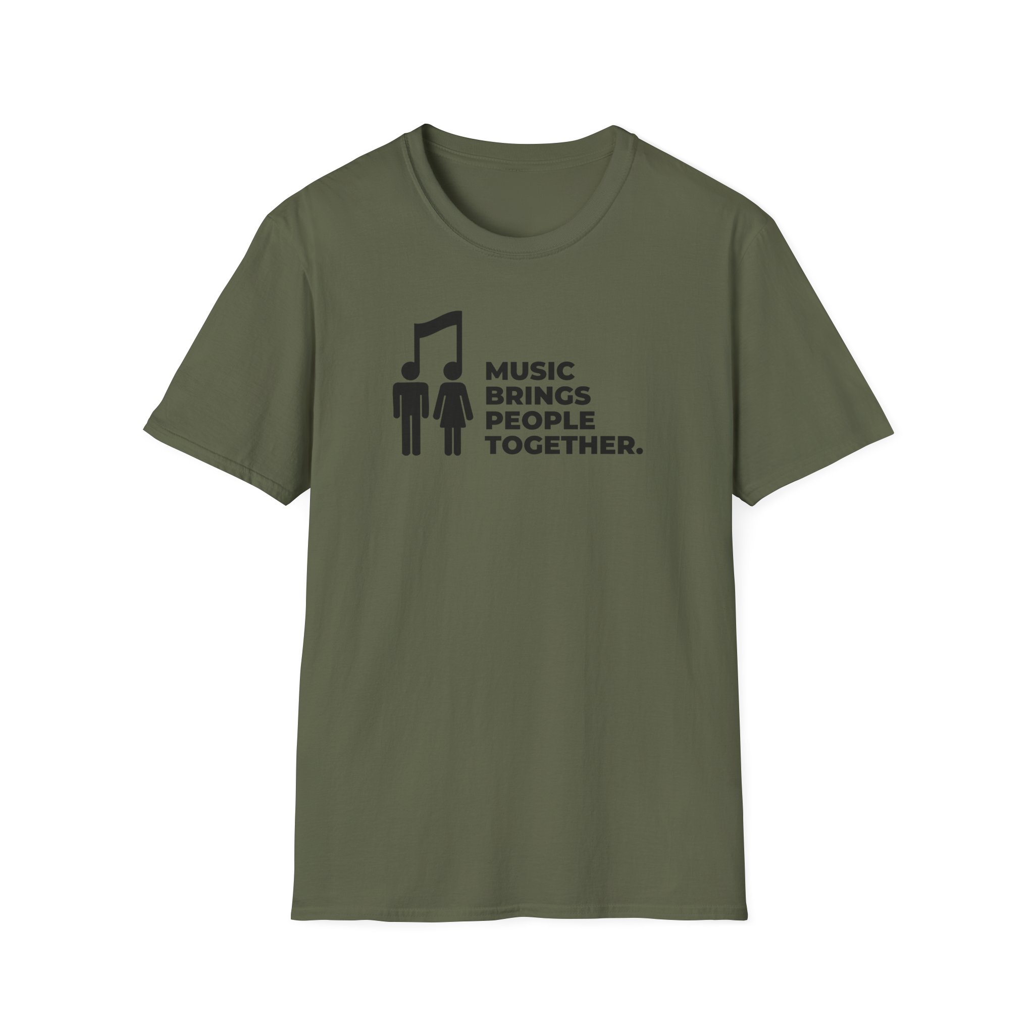Music Brings People Together Unisex Softstyle T-Shirt - Image 25