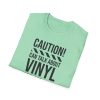Vinyl Lover T-Shirt — "Caution! Can Talk About Vinyl For Hours" Music Tee - Thumbnail Image 58