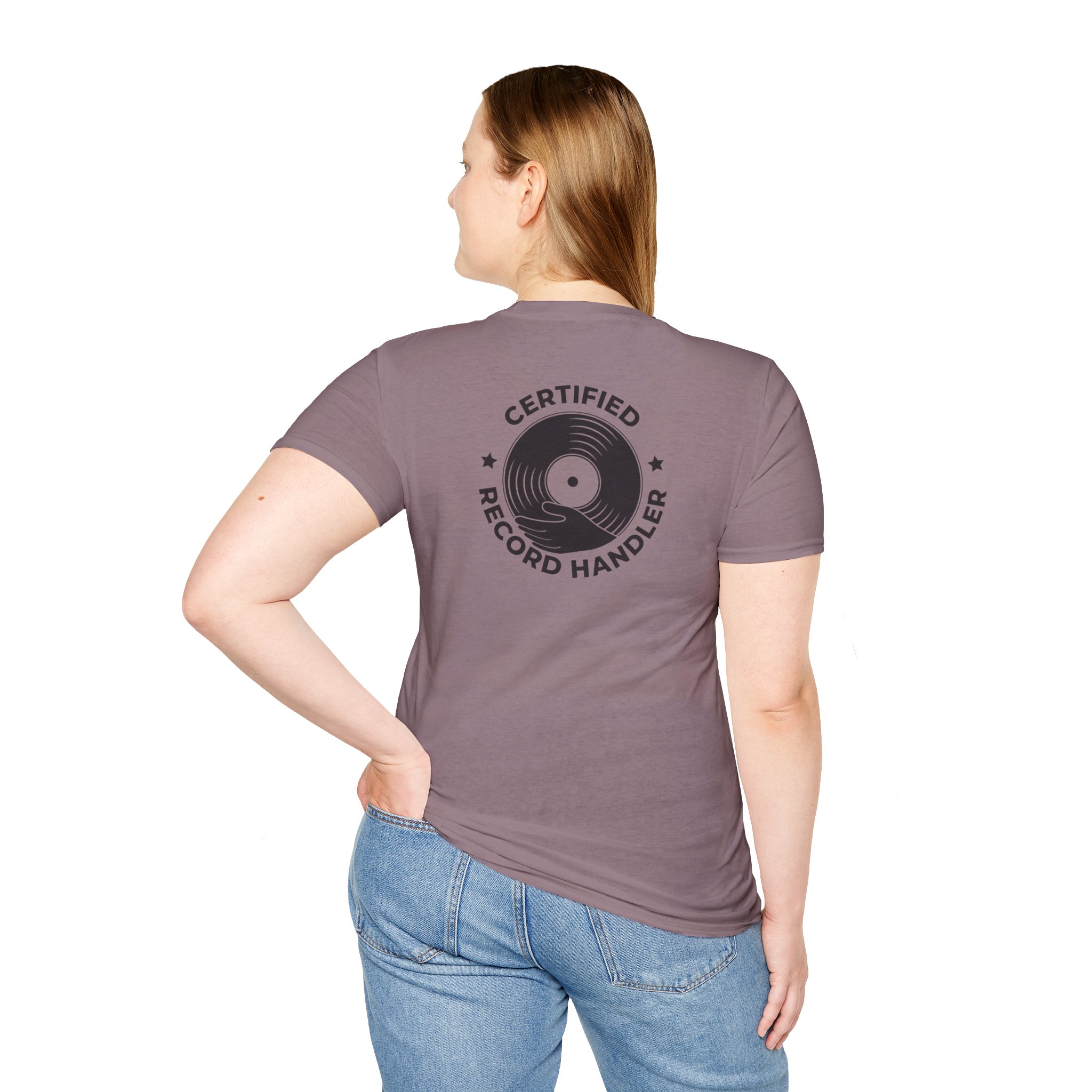 Certified Record Handler T-Shirt — Retro Vinyl DJ Tee - Image 83