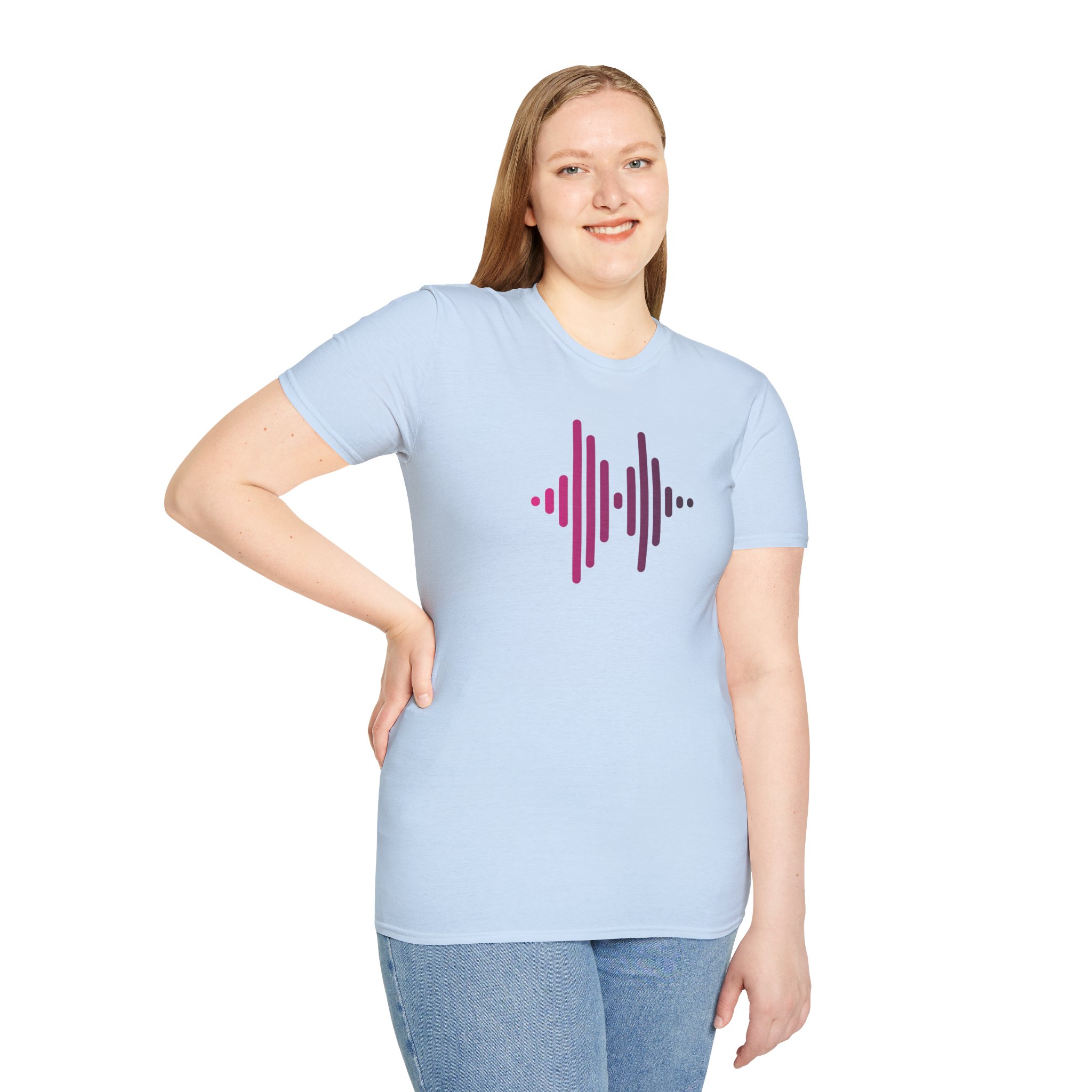 Audio Waveform Graphic Tee — Gradient Soundwave T-Shirt - Image 6