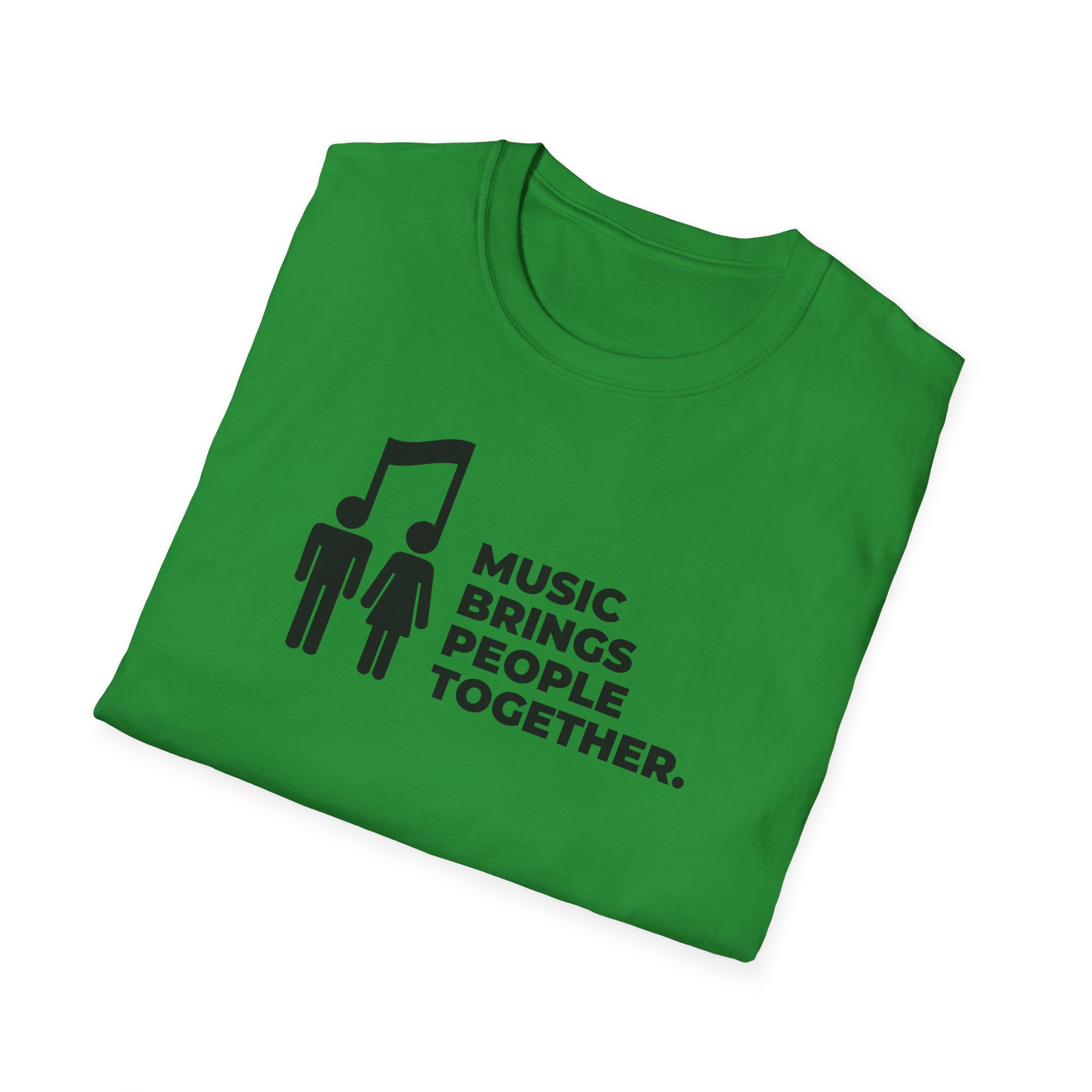 Music Brings People Together Unisex Softstyle T-Shirt - Image 36