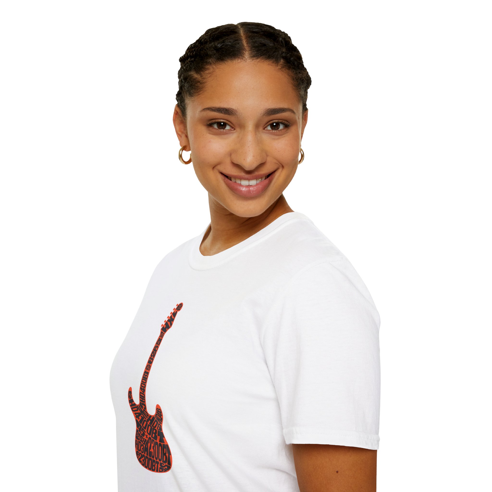 Electric Guitar Graphic T‑Shirt — Red Pattern Rock Music Tee - Image 17