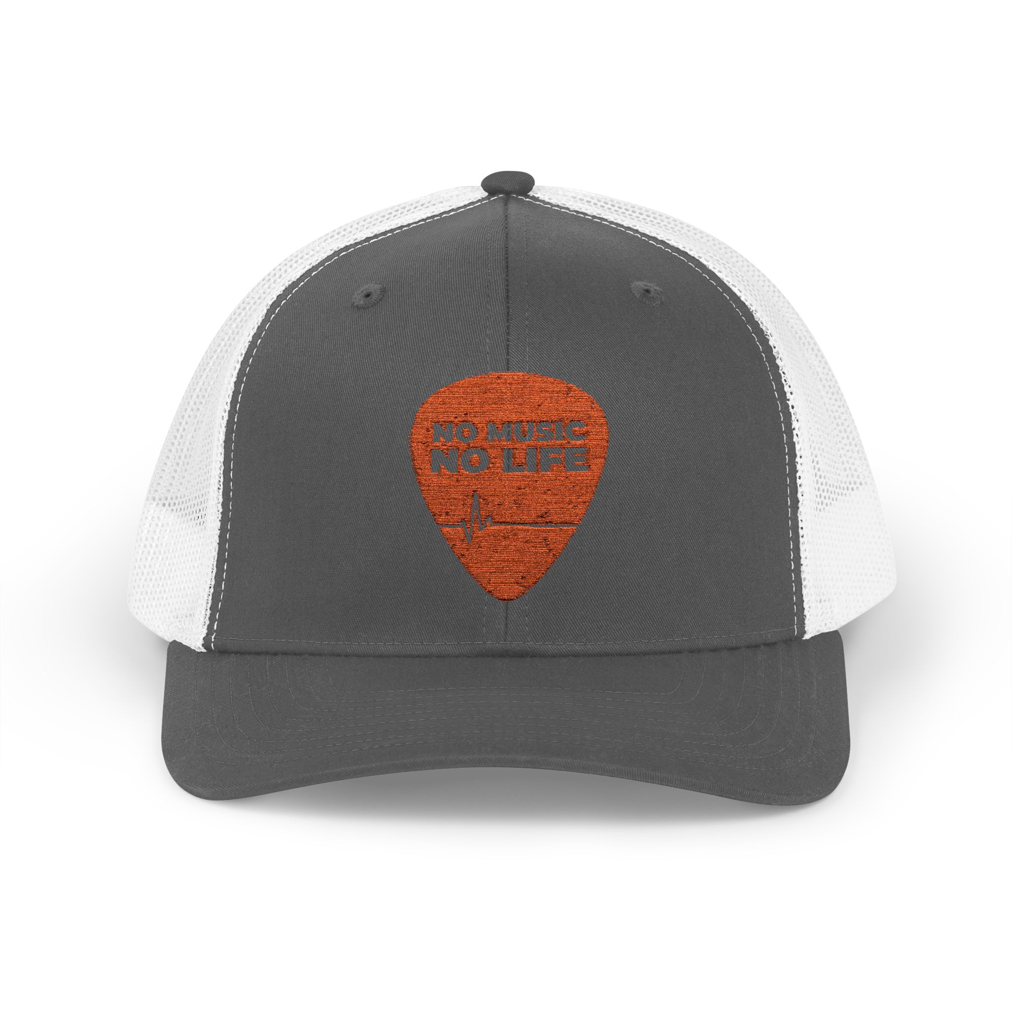 Music Lover Snapback Trucker Cap - 'No Music No Life' - Image 1