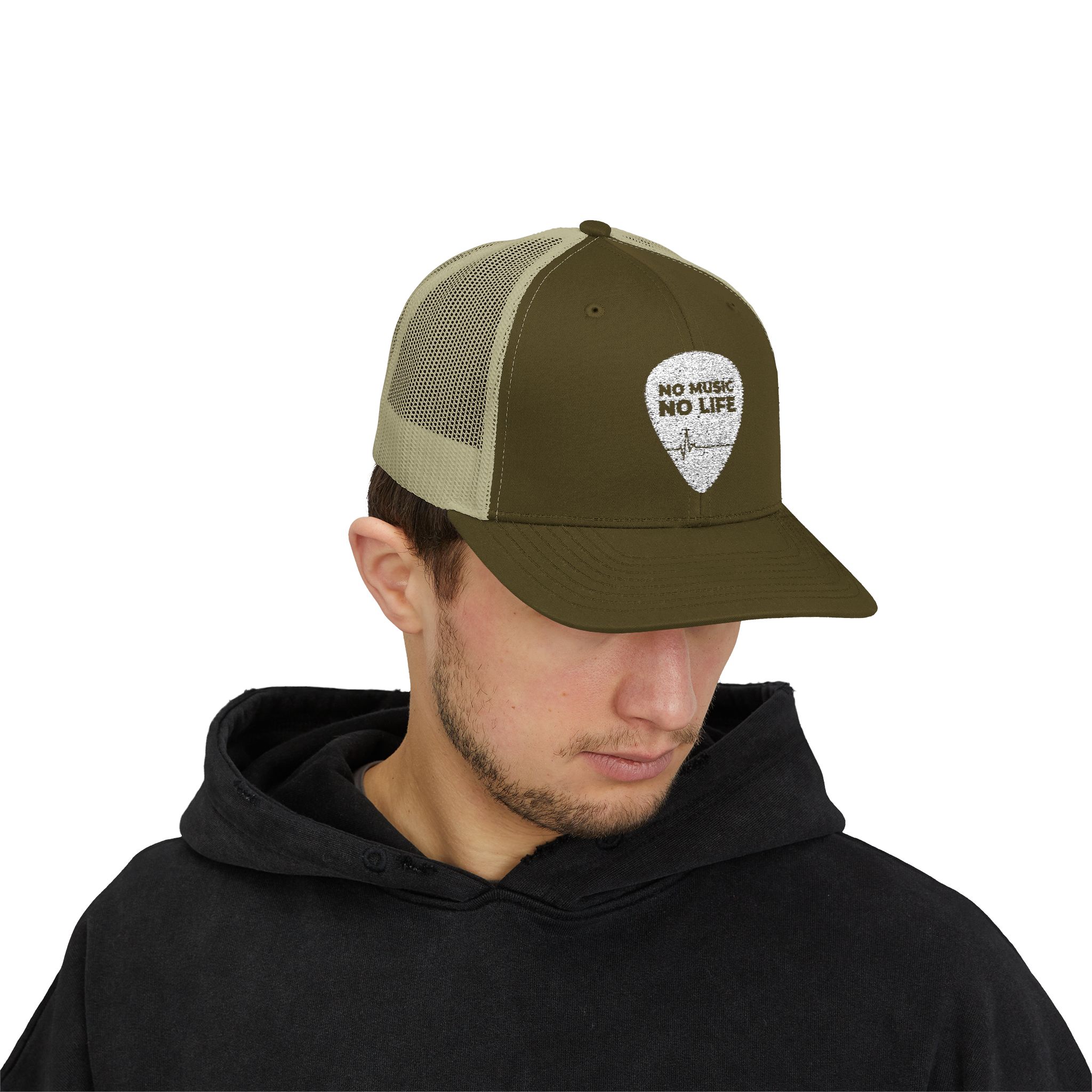 No Music No Life Snapback Trucker Cap for Music Lovers - Image 1
