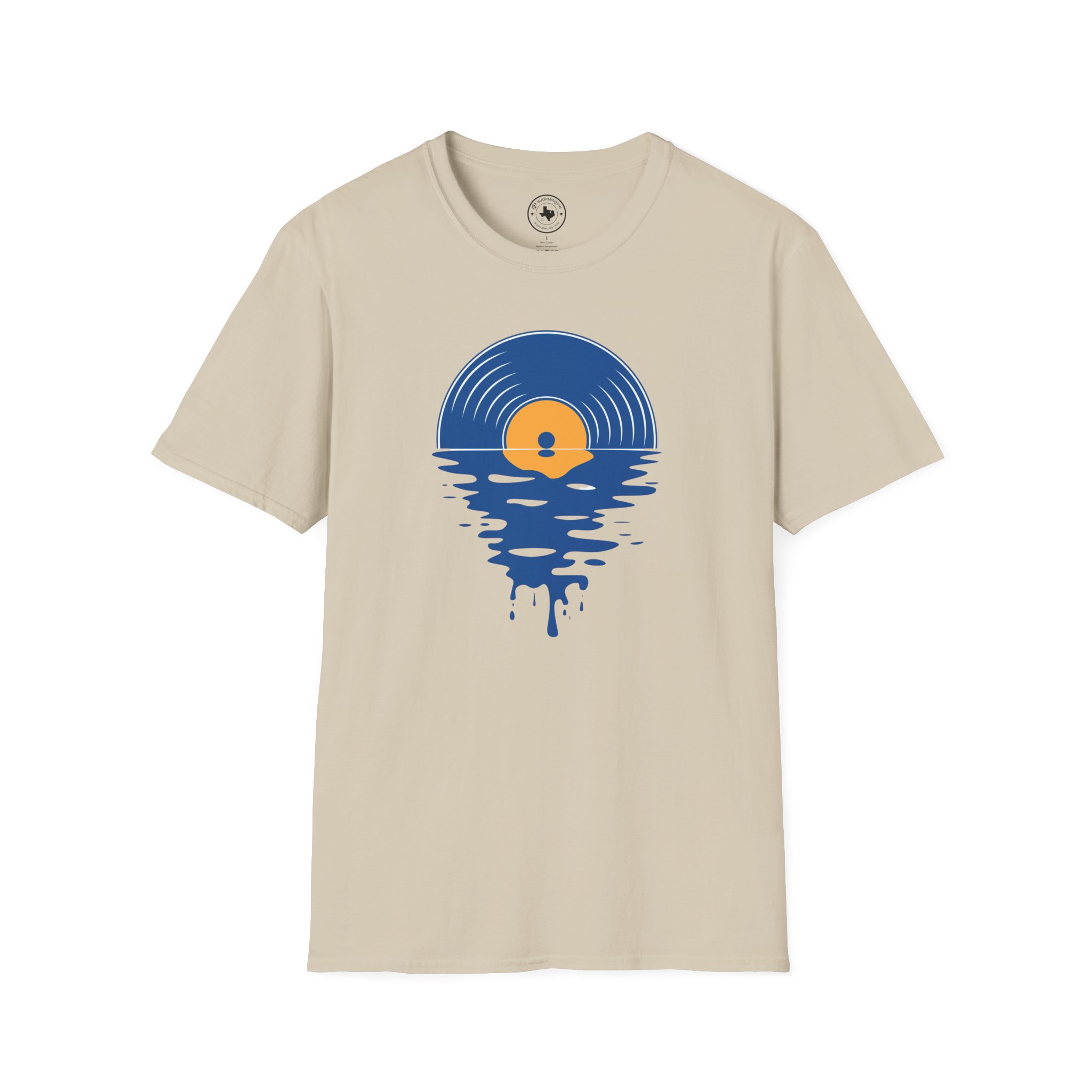Sunset Vinyl Record T‑Shirt — Retro Music Lake Graphic Tee - Image 34