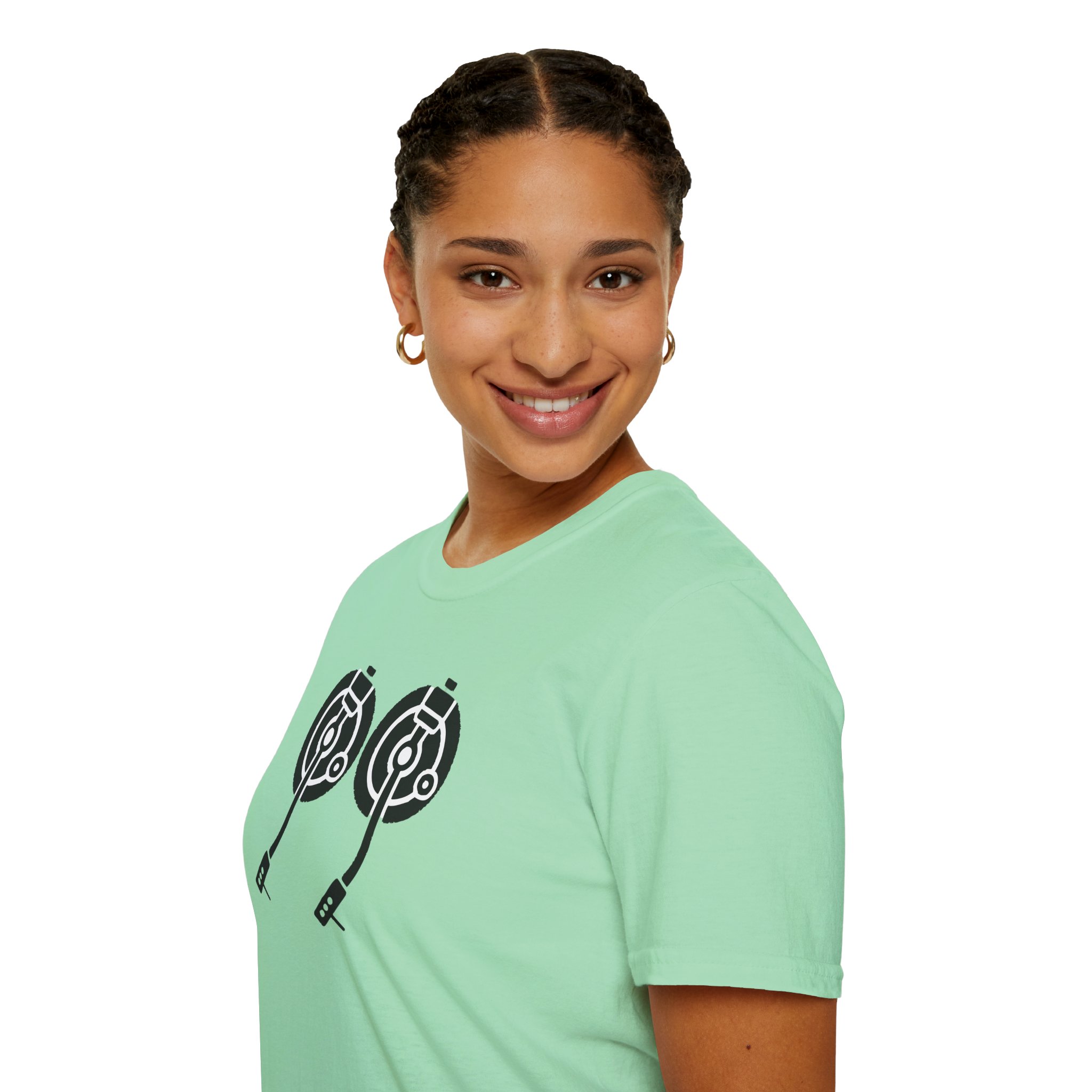 Record Player Turntable Tee — Retro DJ Vinyl Graphic T-Shirt - Image 97