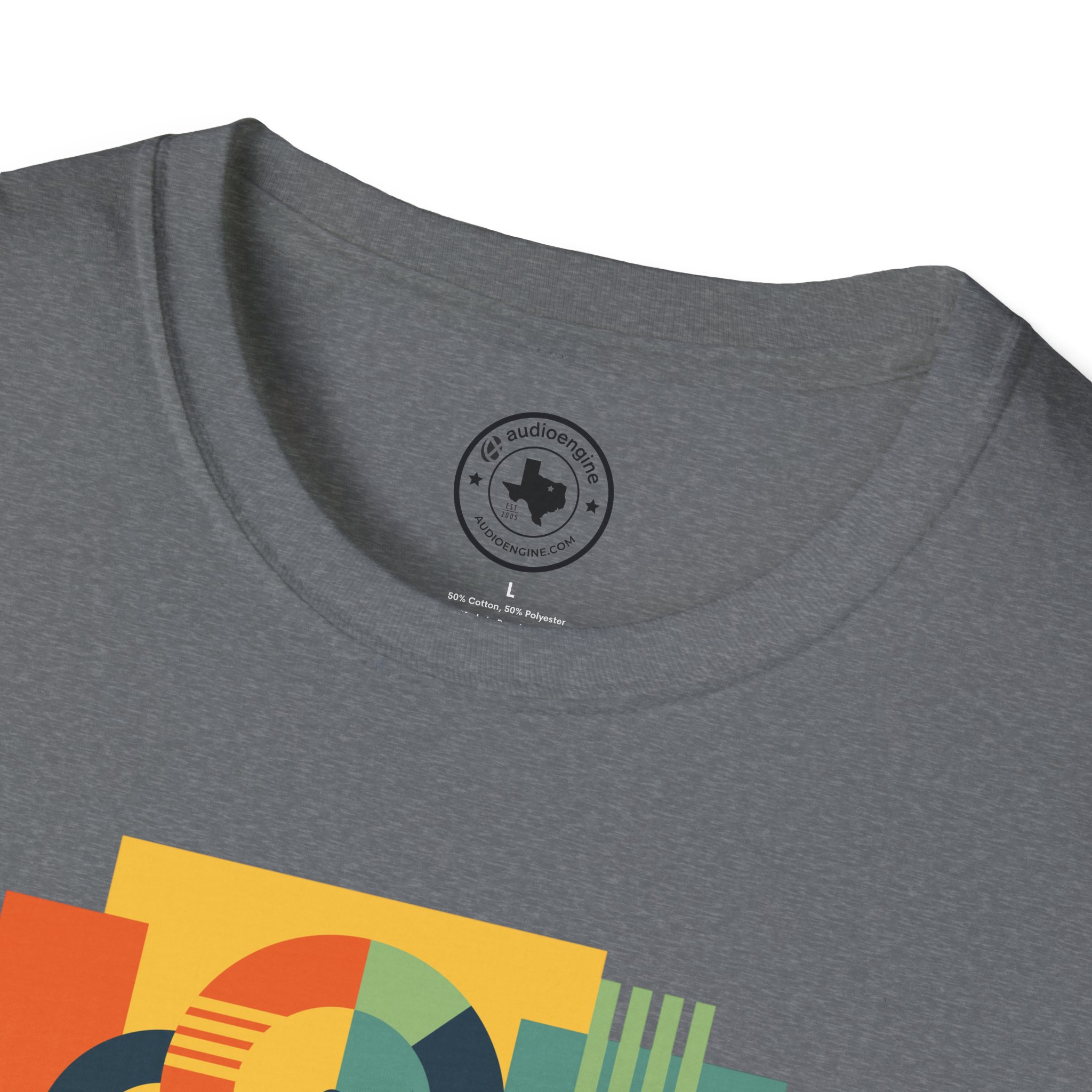 Retro Geometric Vinyl Record T-Shirt — Vintage Music Graphic Tee - Image 63
