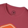 Orange Bass Guitar Badge T-Shirt — Retro Musician Tee for Bass Players - Thumbnail Image 120