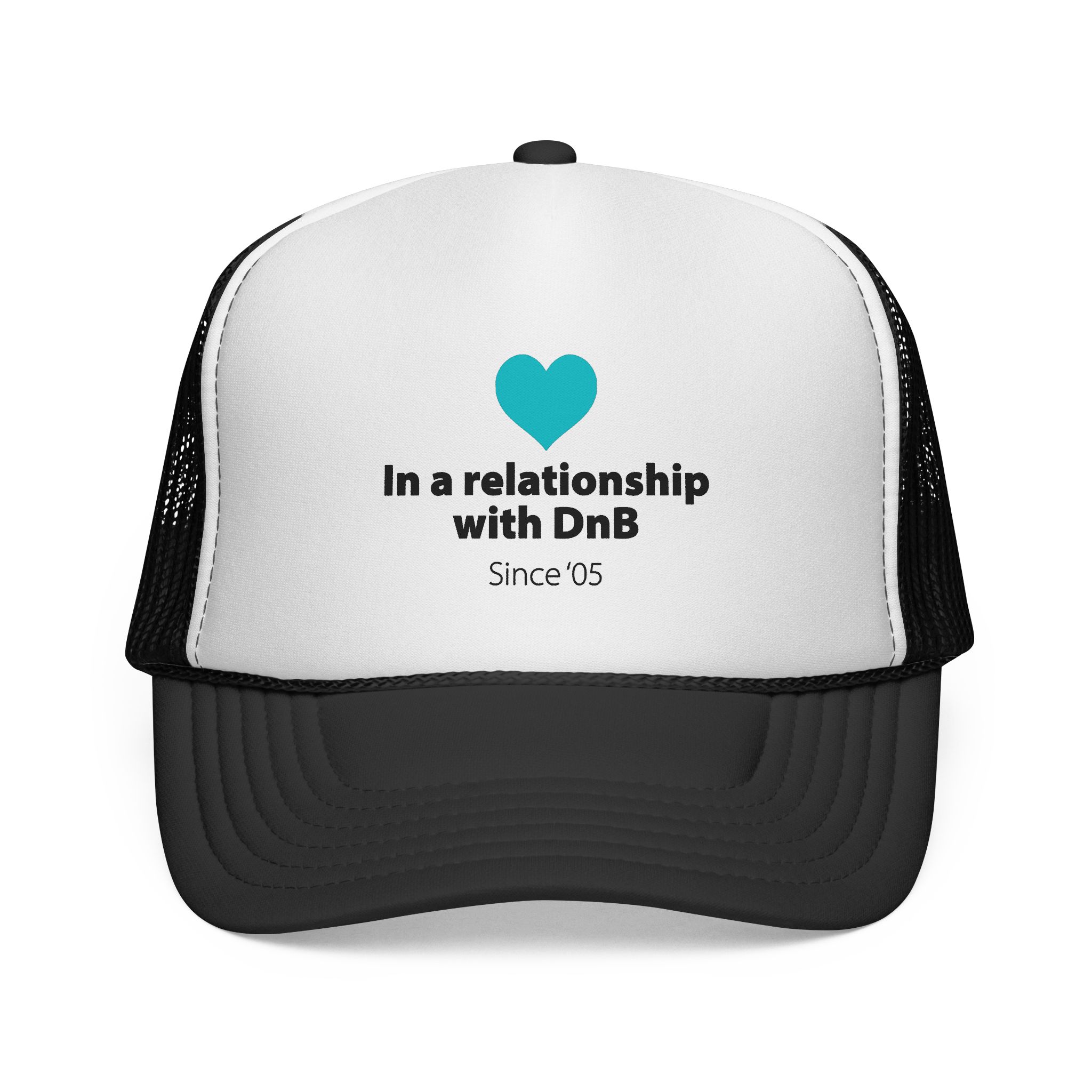 Trucker Cap – "In a Relationship with DnB Since '05" Retro Drum & Bass Hat - Image 1