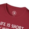Life Is Short Buy More Records T-Shirt — Vinyl Lover Tee - Thumbnail Image 99
