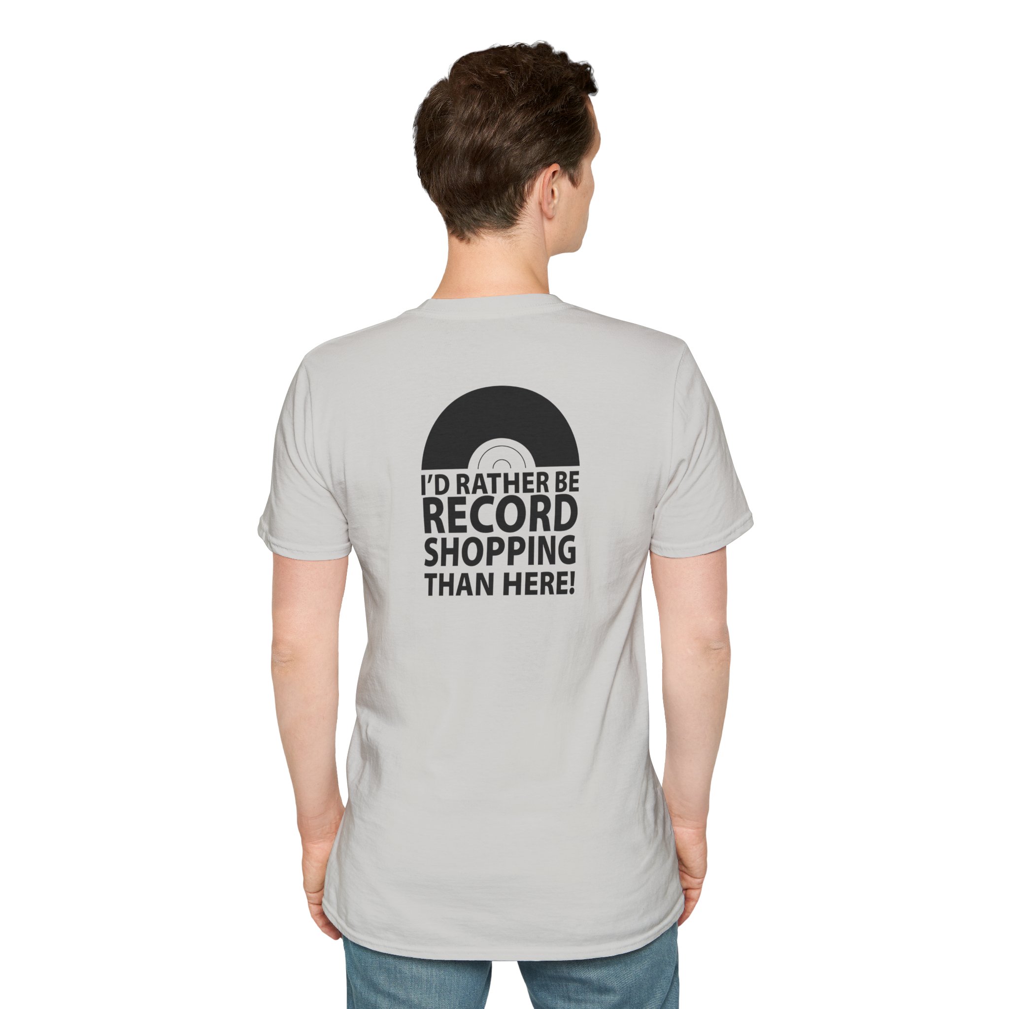 Record Shopping T‑Shirt — “I’d Rather Be Record Shopping Than Here!” Vinyl Lover Tee - Image 24