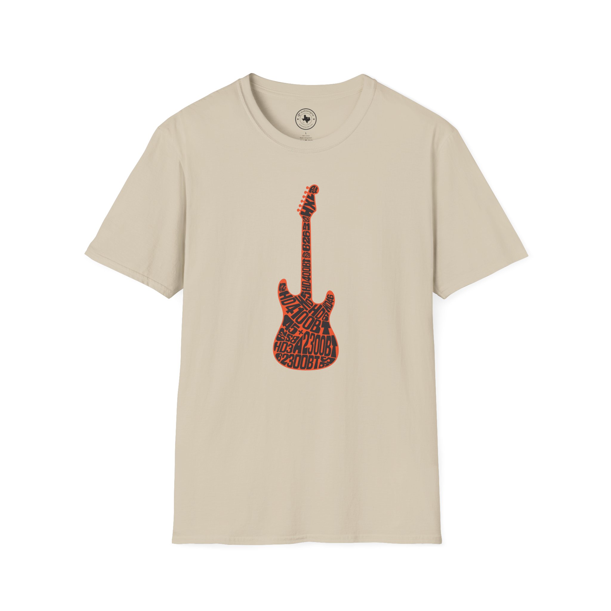 Electric Guitar Graphic T-Shirt — Red Psychedelic Music Tee - Image 37