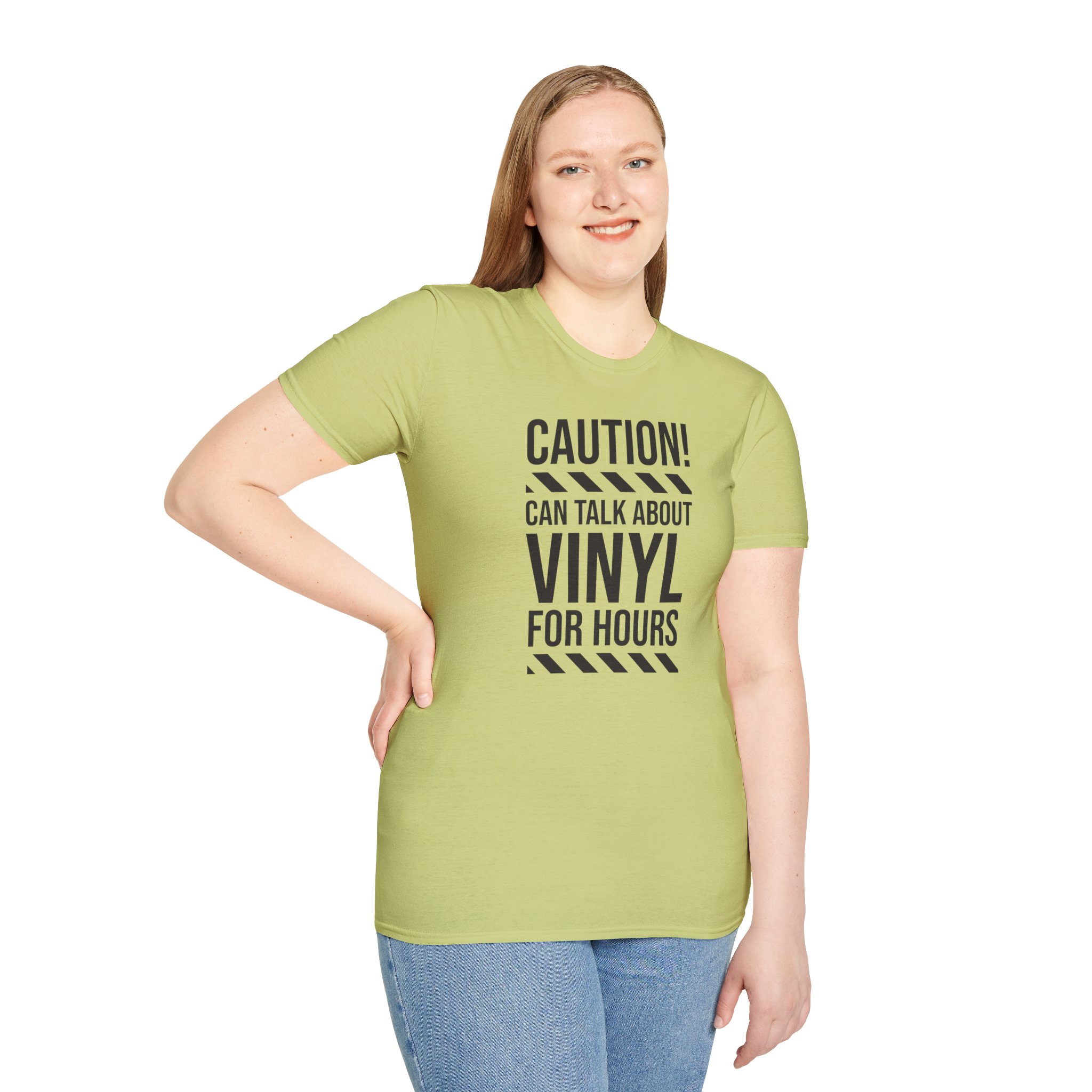 Vinyl Lover T-Shirt — "Caution! Can Talk About Vinyl For Hours" Music Tee - Image 41