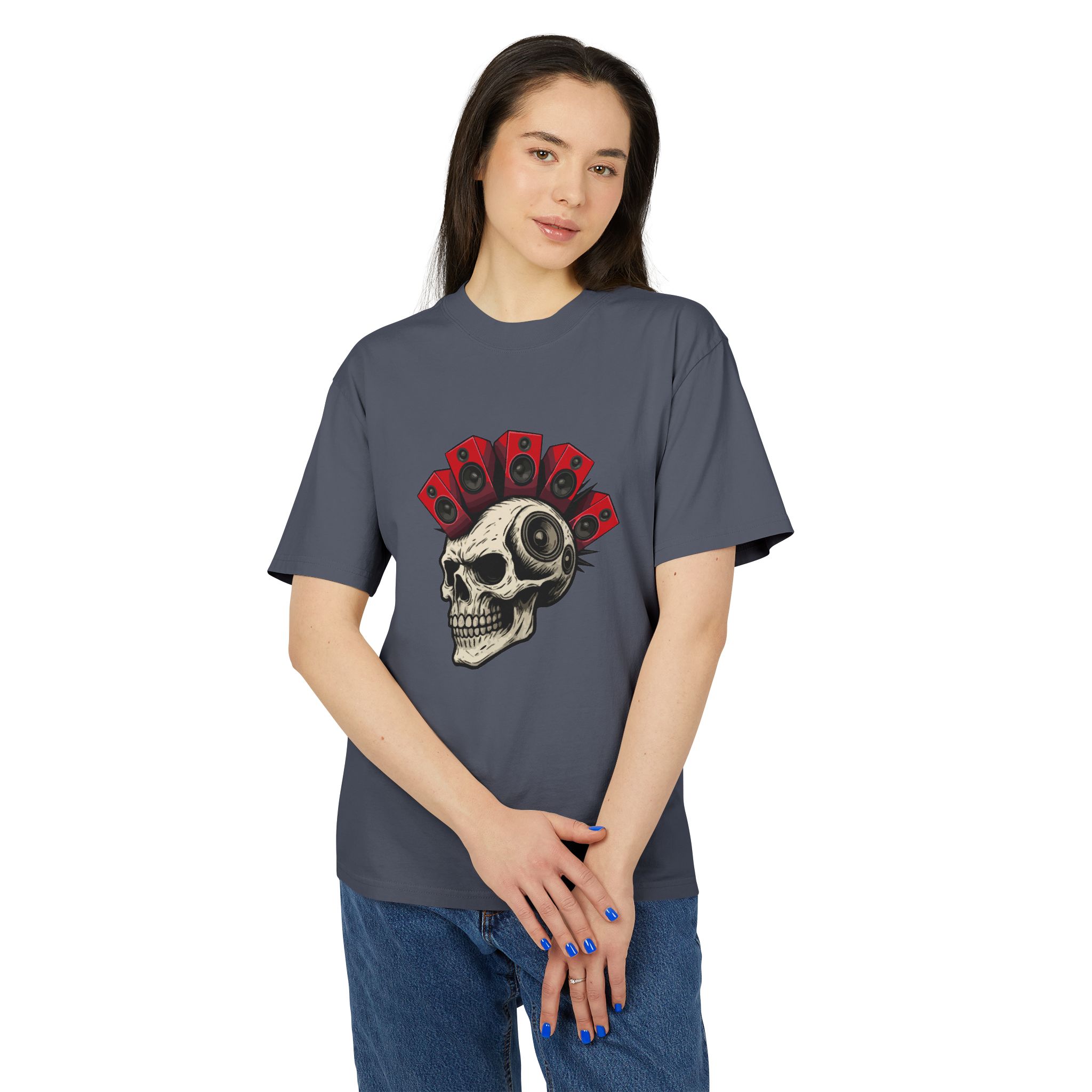 Faded Skull Music Tee - Unisex Retro Graphic T-Shirt - Image 23