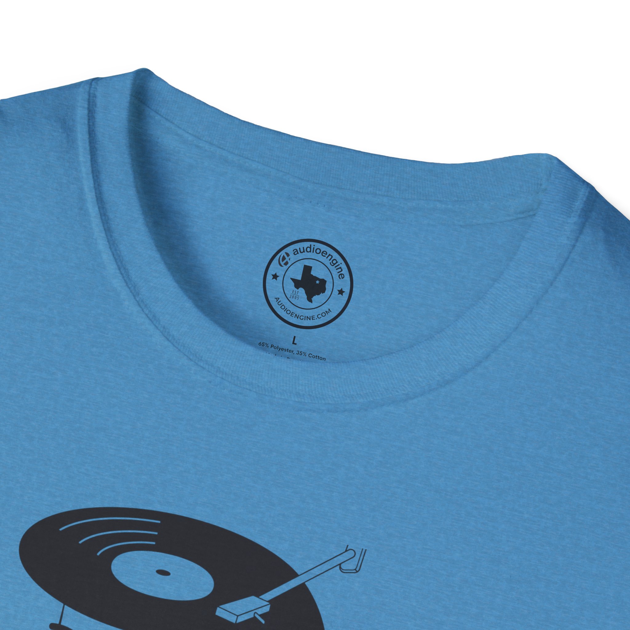 Retro Vinyl Head Illustration T-Shirt - Image 83