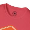 Orange Bass Guitar Badge T-Shirt — Retro Musician Tee for Bass Players - Thumbnail Image 111