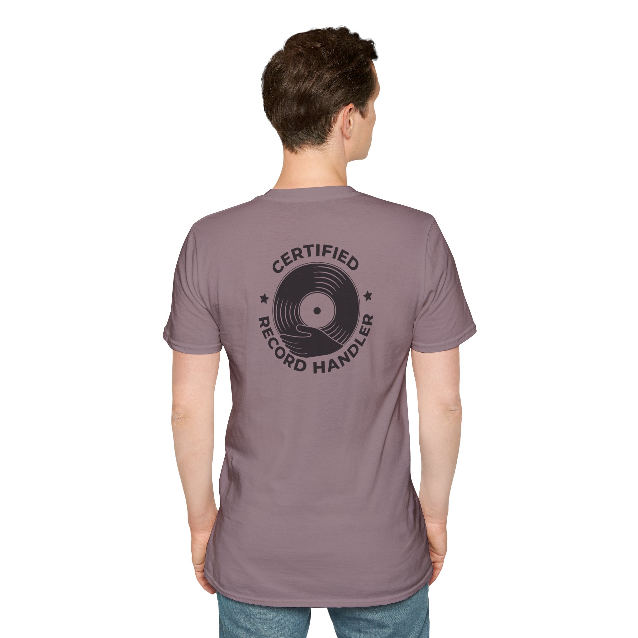 Certified Record Handler T-Shirt — Retro Vinyl DJ Tee - Image 84