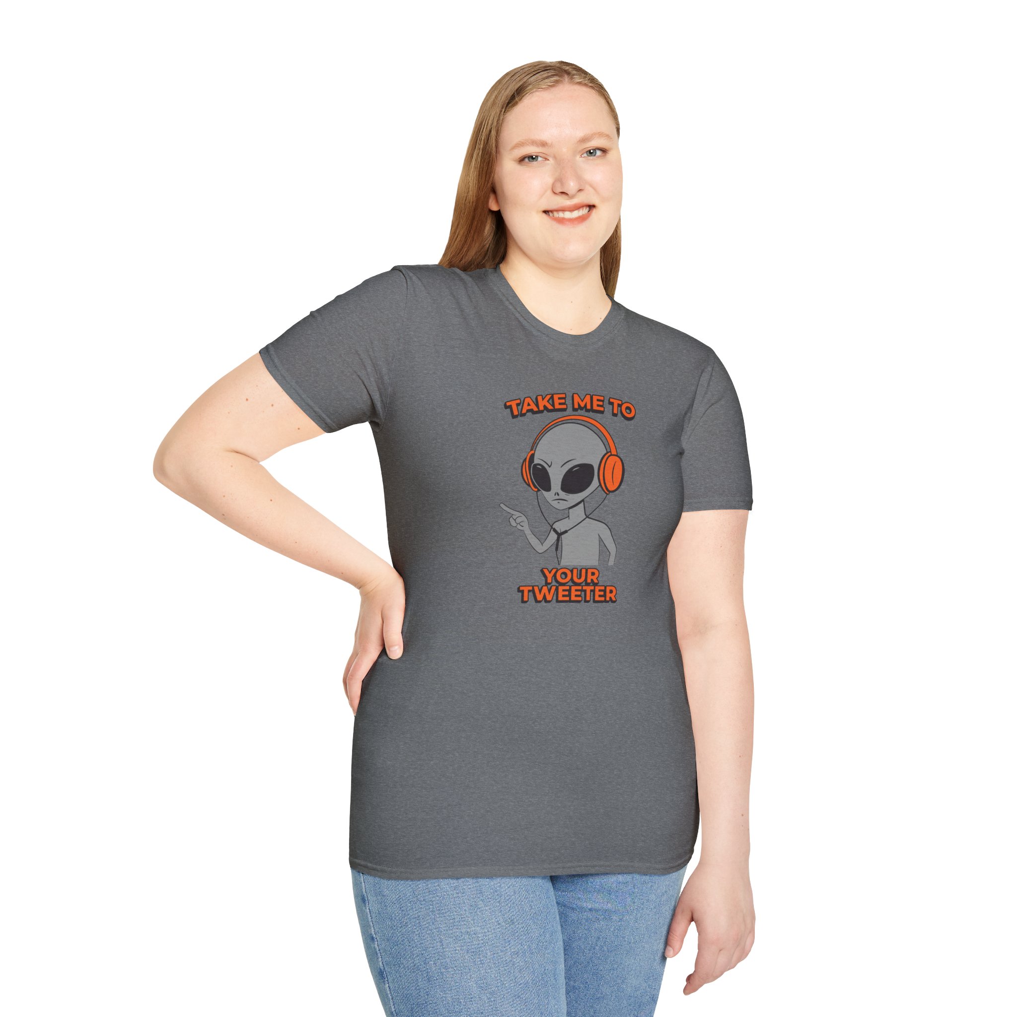 Alien DJ T-Shirt — "Take Me To Your Tweeter" Graphic Tee - Image 54